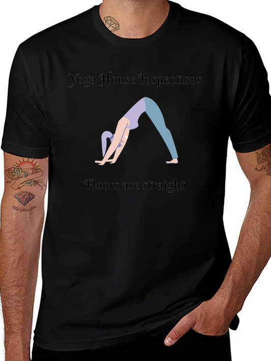 Yoga House Inspections Black Graphic T-Shirt