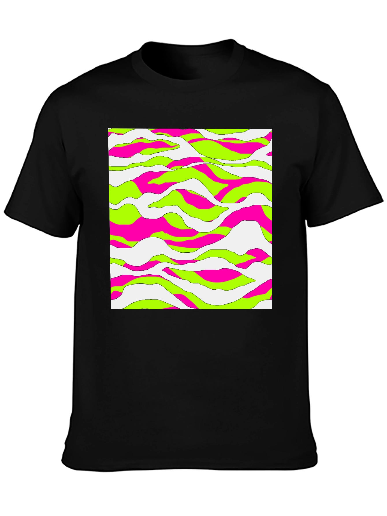 Vibrant Abstract Wave T-Shirt