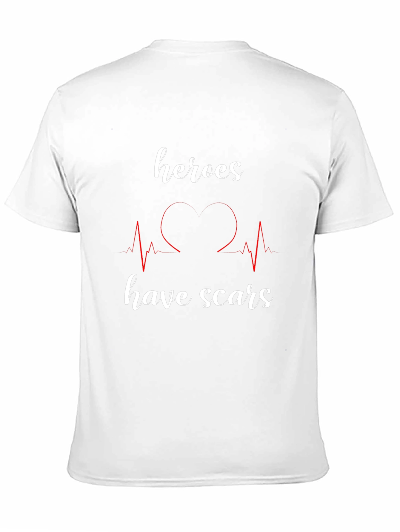 Heroes Have Scars Graphic Tee - Heartbeat Design