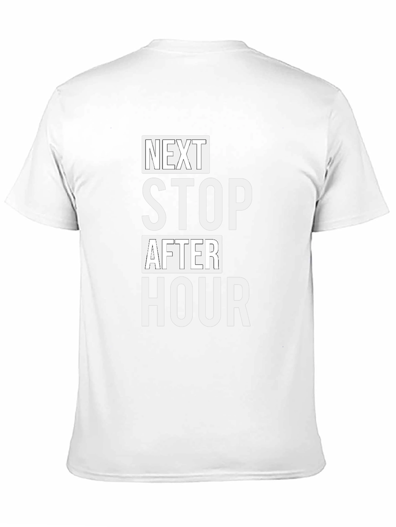 Next Stop After Hour Black T-Shirt