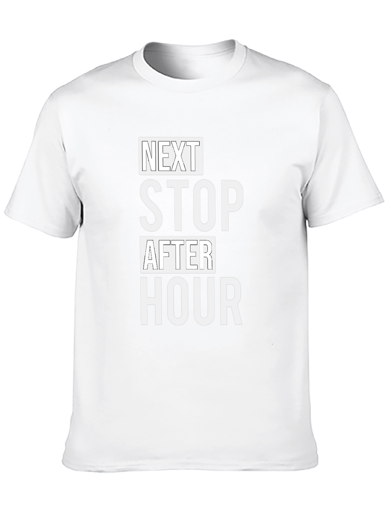 Next Stop After Hour Black T-Shirt