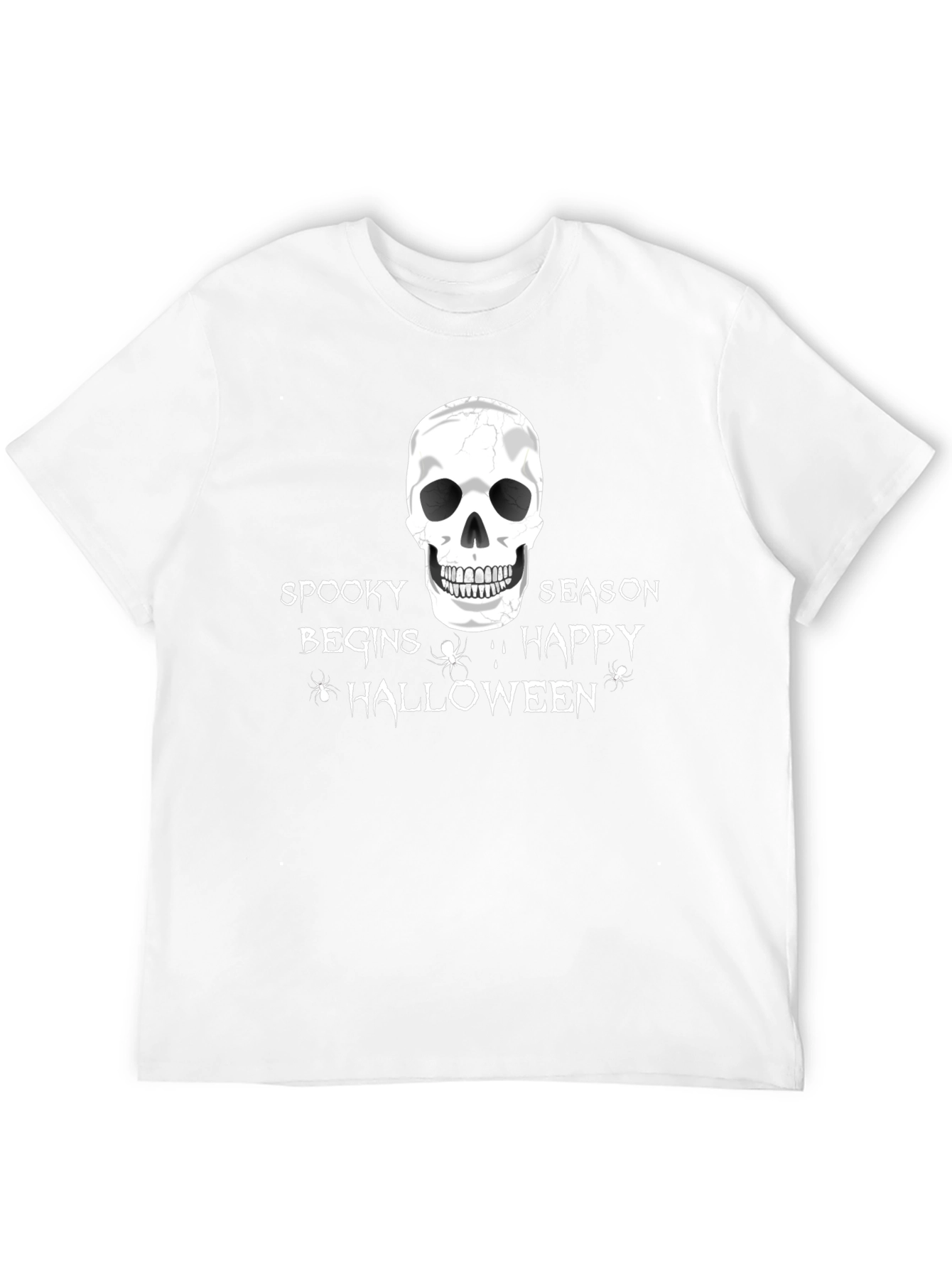 Spooky Season Halloween T-Shirt - Skull Design