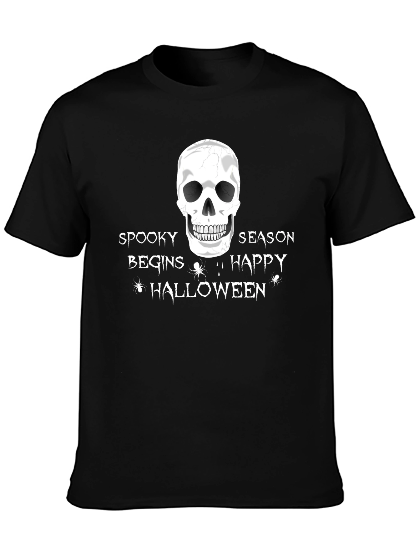 Spooky Season Halloween T-Shirt - Skull Design