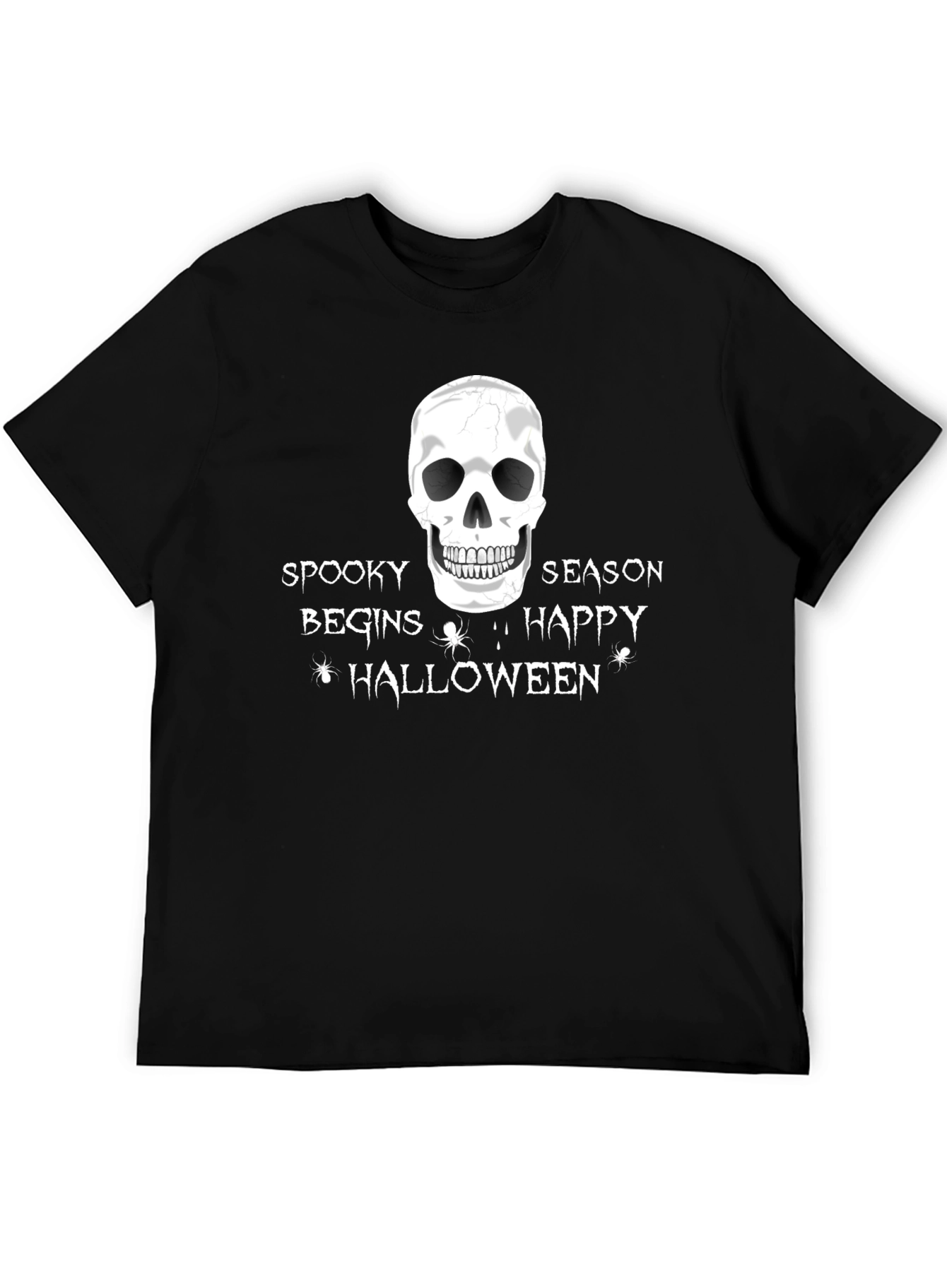Spooky Season Halloween T-Shirt - Skull Design