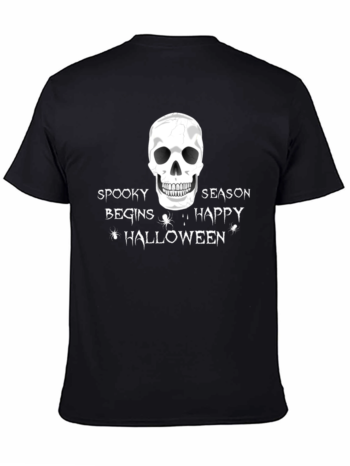 Spooky Season Halloween T-Shirt - Skull Design