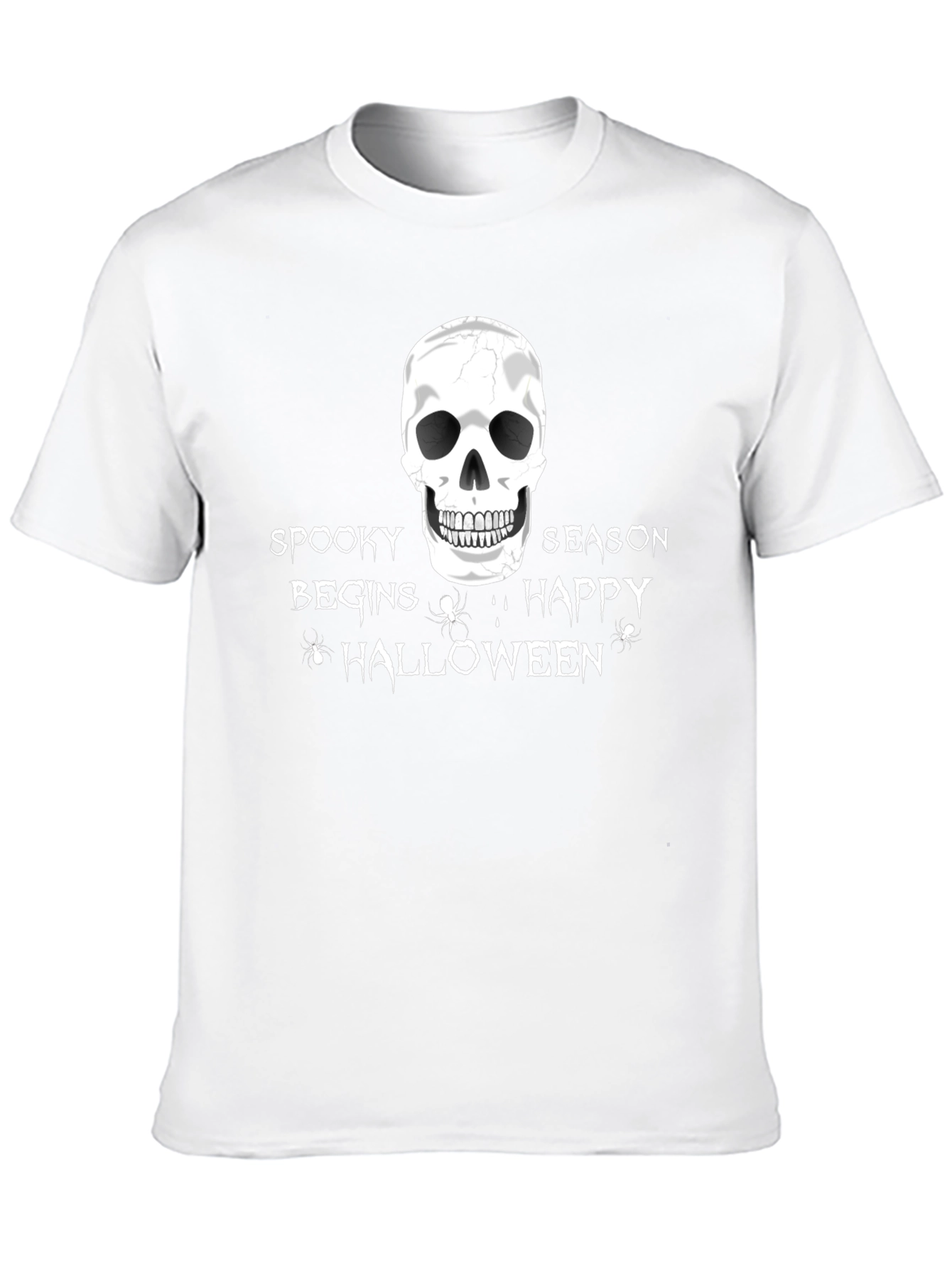 Spooky Season Halloween T-Shirt - Skull Design