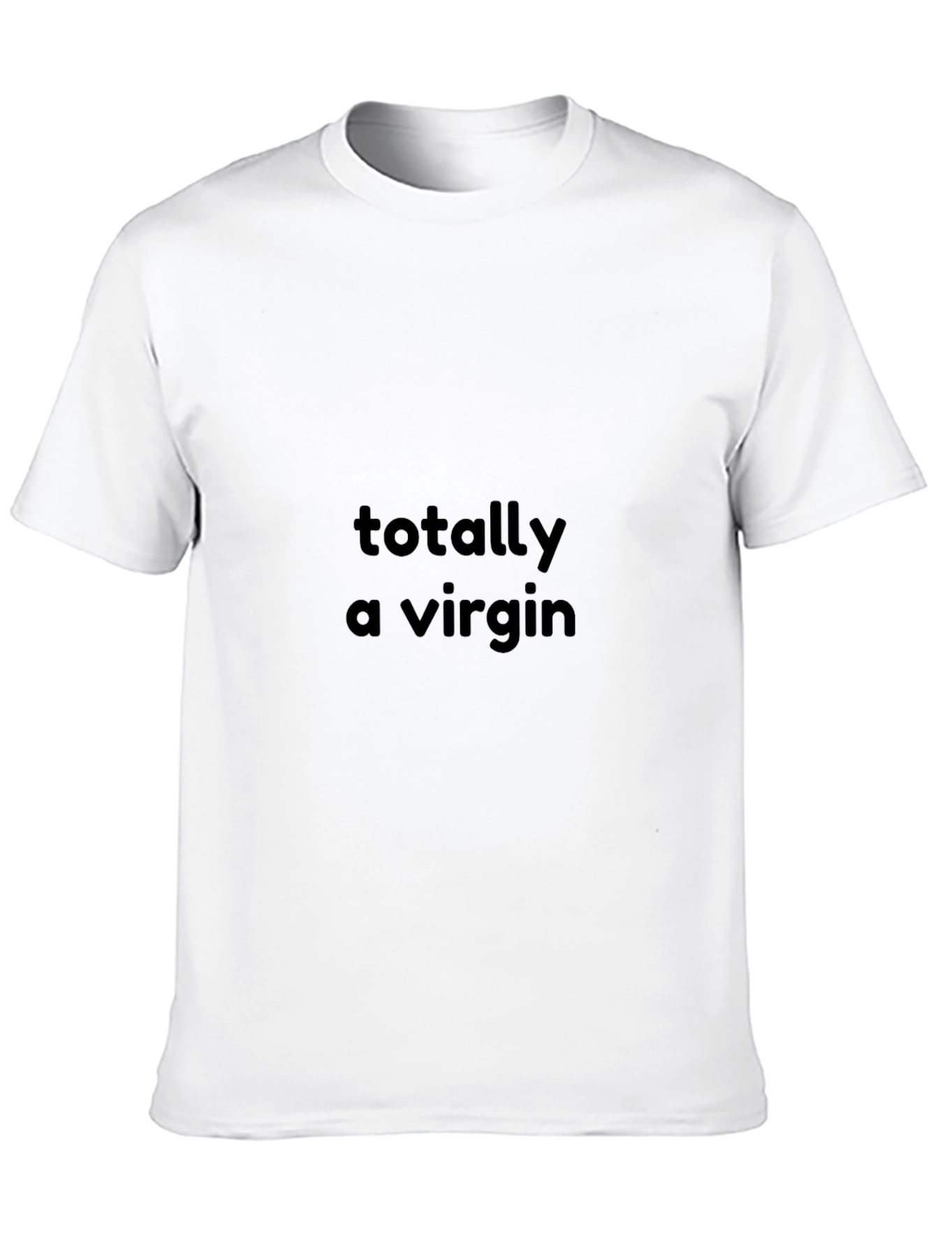Totally A Virgin Black Graphic Tee