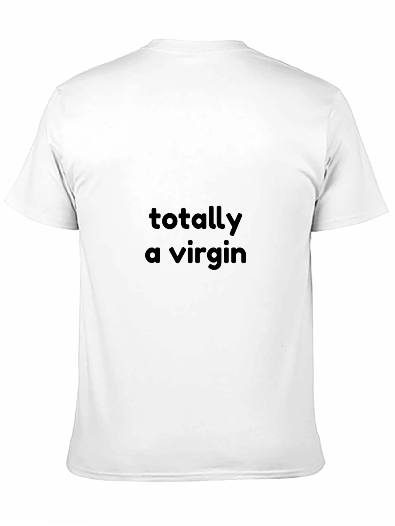 Totally A Virgin Black Graphic Tee