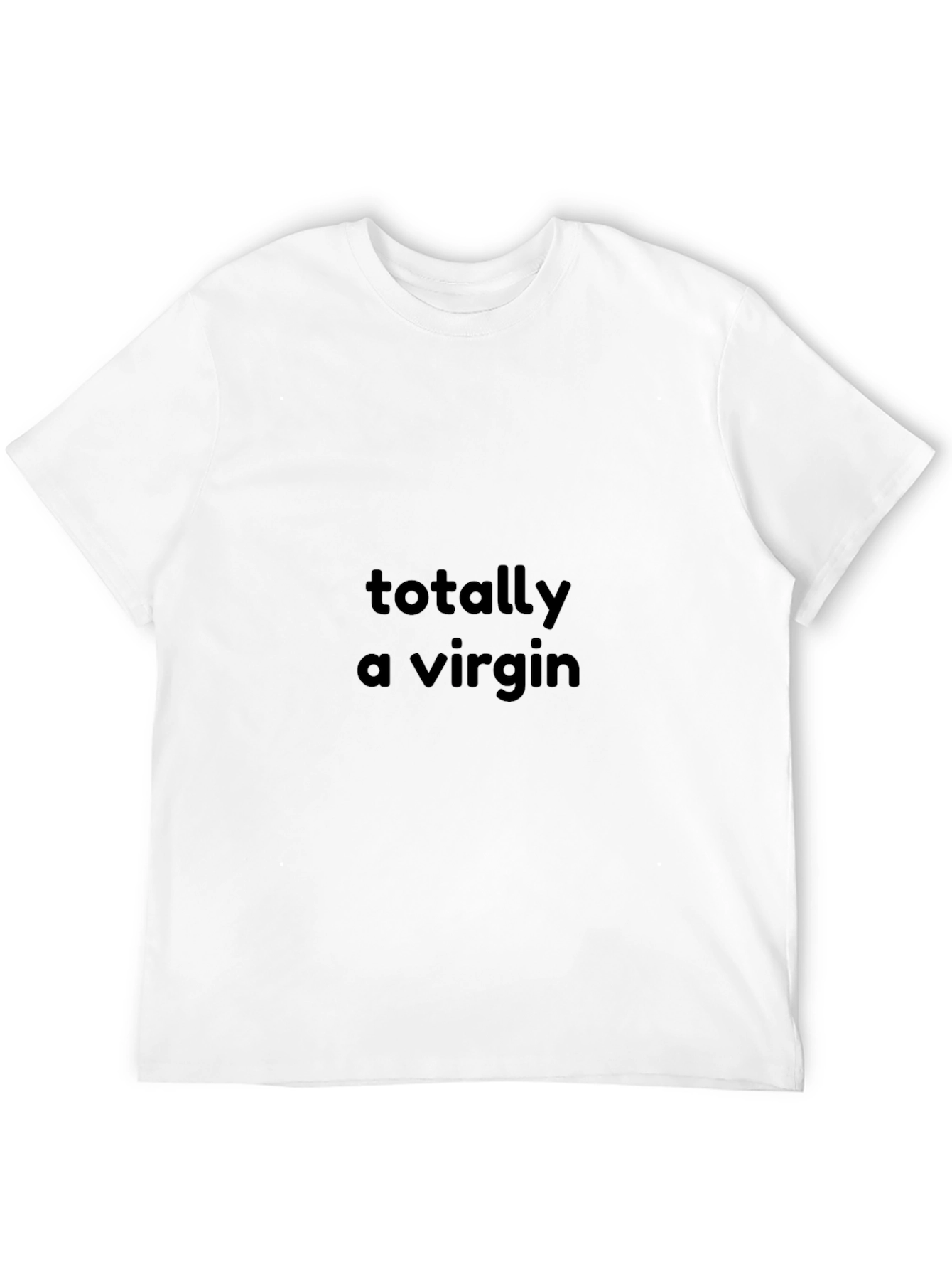 Totally A Virgin Black Graphic Tee