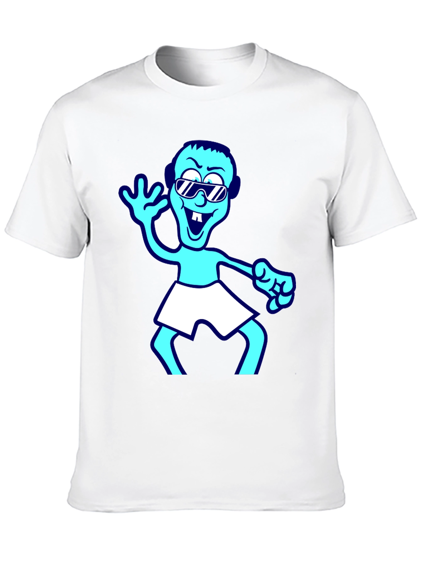 Cartoon Graphic T-Shirt - Black