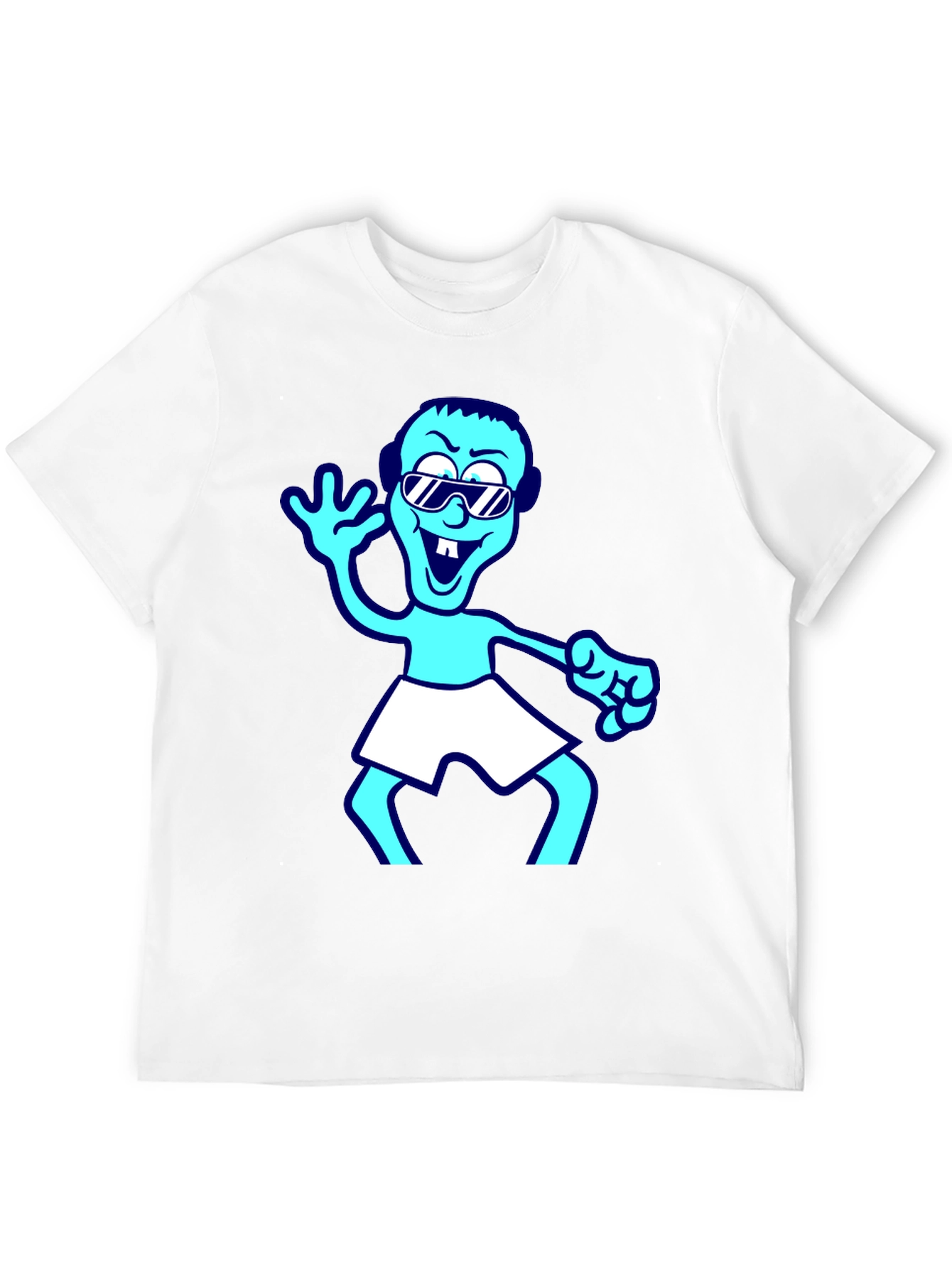 Cartoon Graphic T-Shirt - Black
