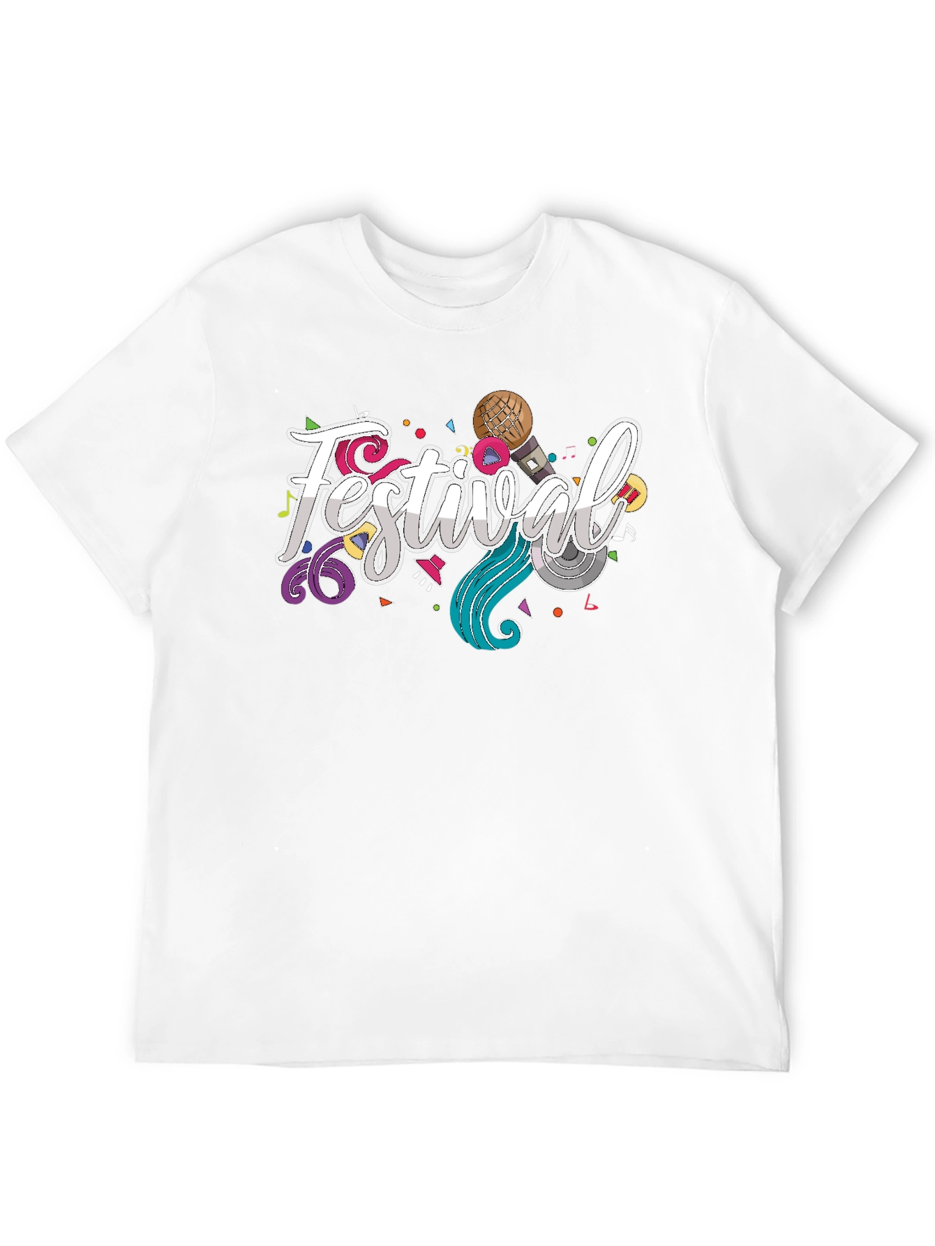 Festival Graphic T-Shirt - Stylish Party Tee
