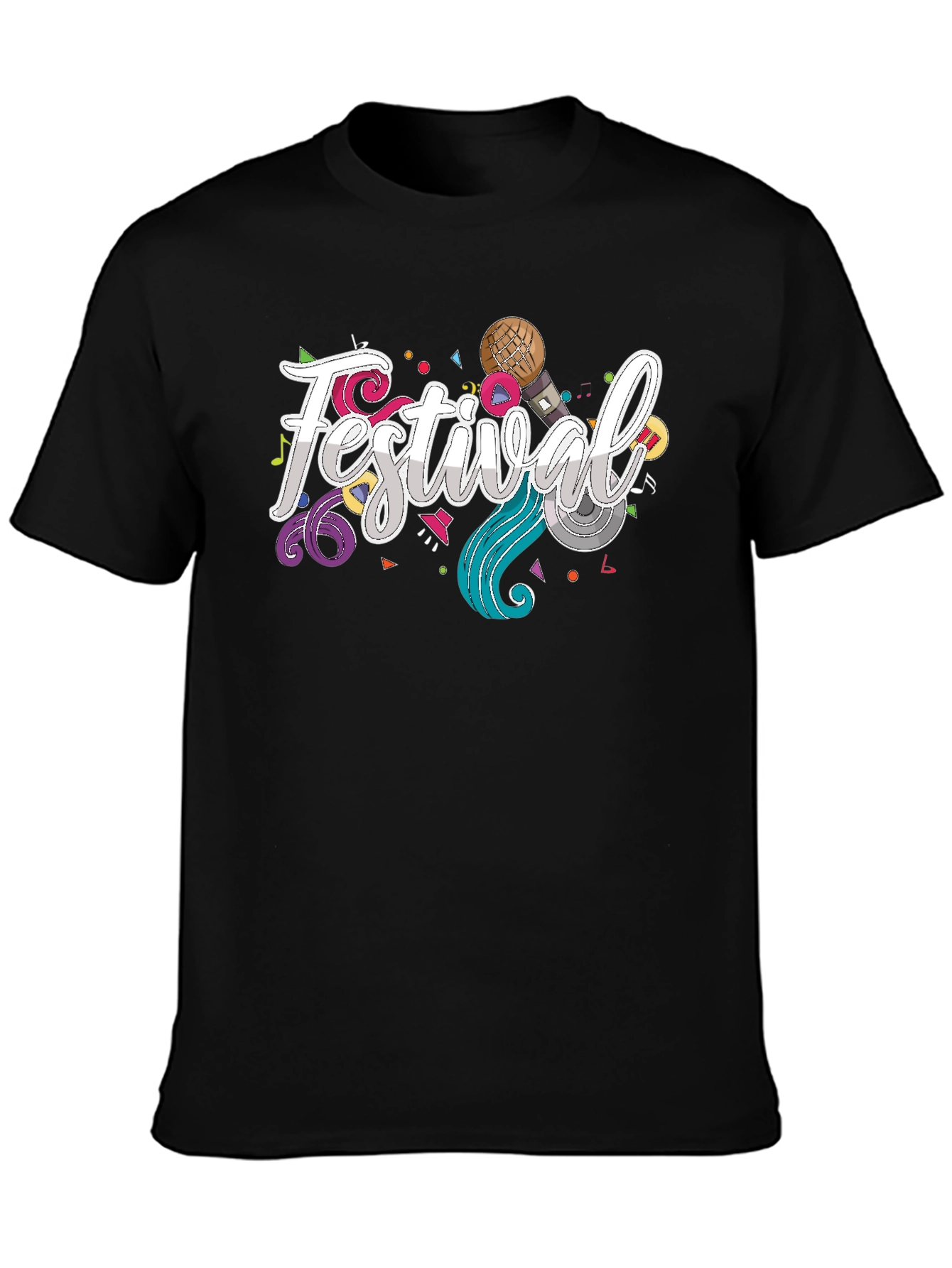 Festival Graphic T-Shirt - Stylish Party Tee