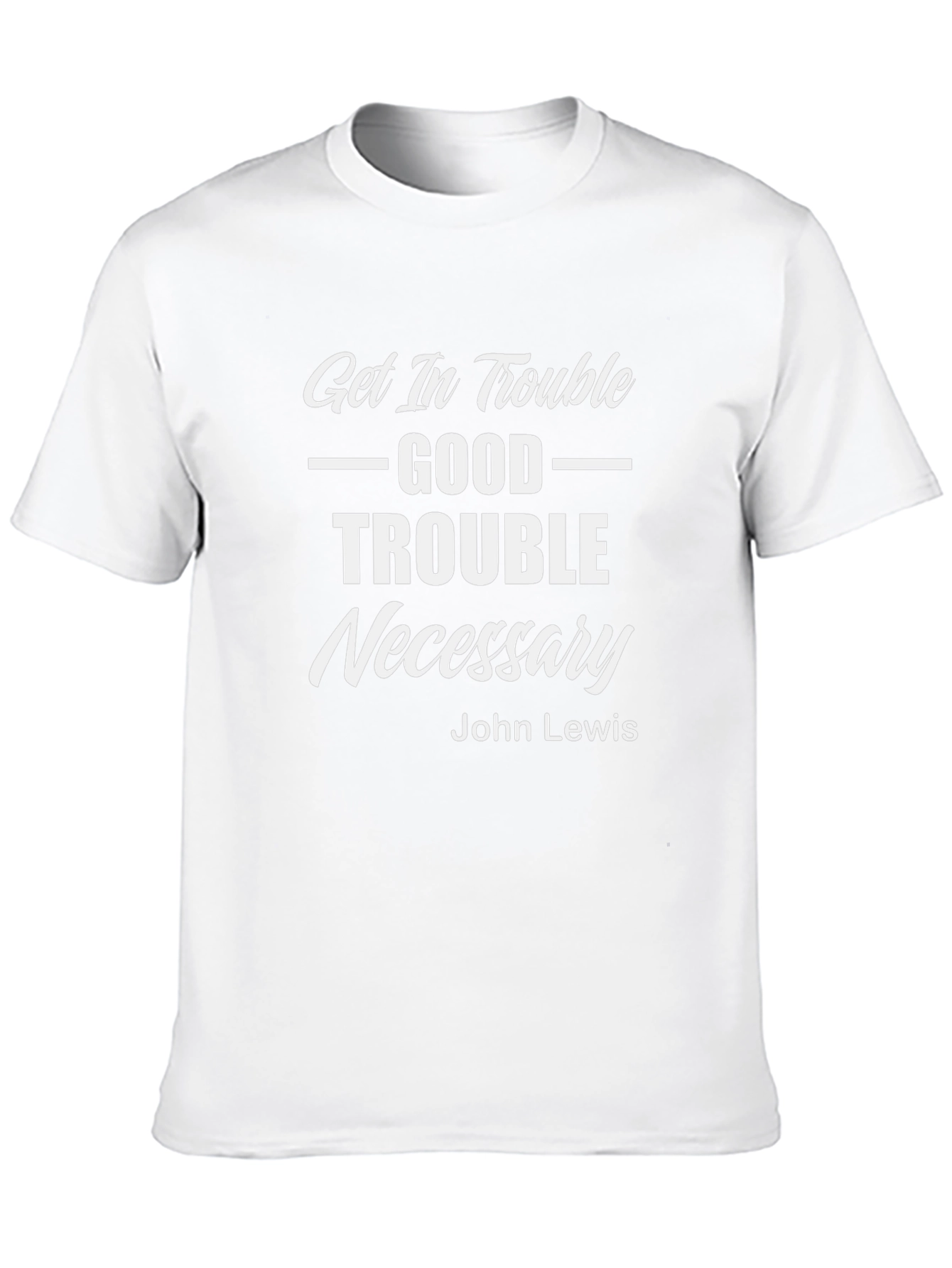 Get In Trouble Good Trouble Necessary Graphic Tee