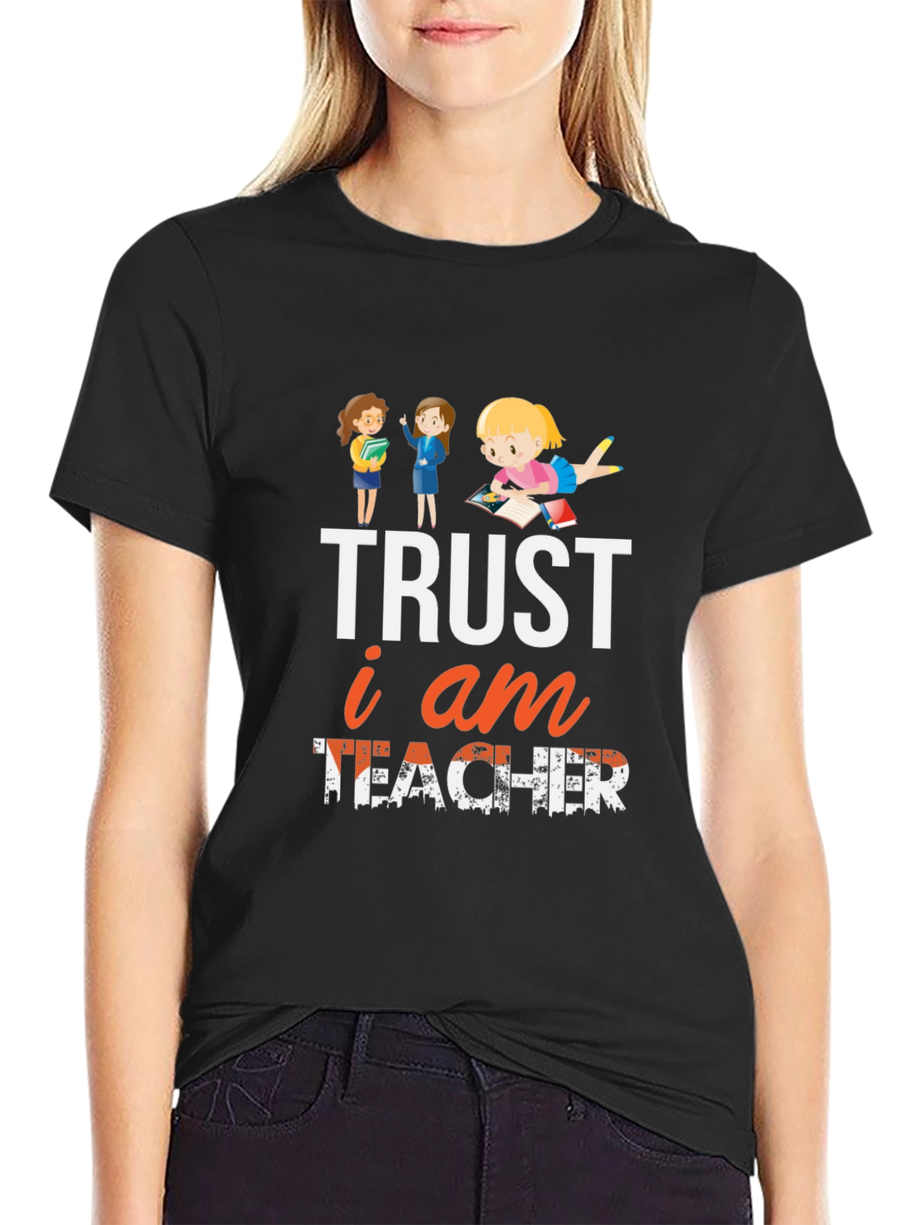 Trust I Am Teacher T-Shirt Black