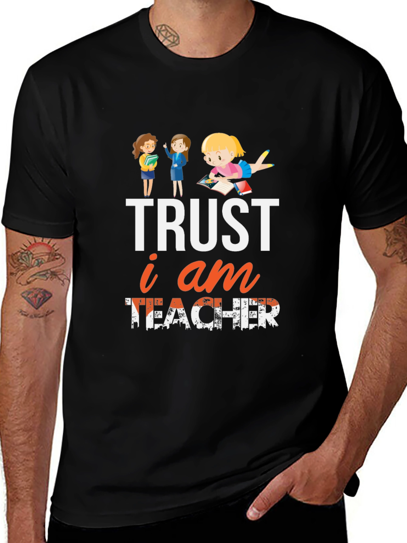 Trust I Am Teacher T-Shirt Black