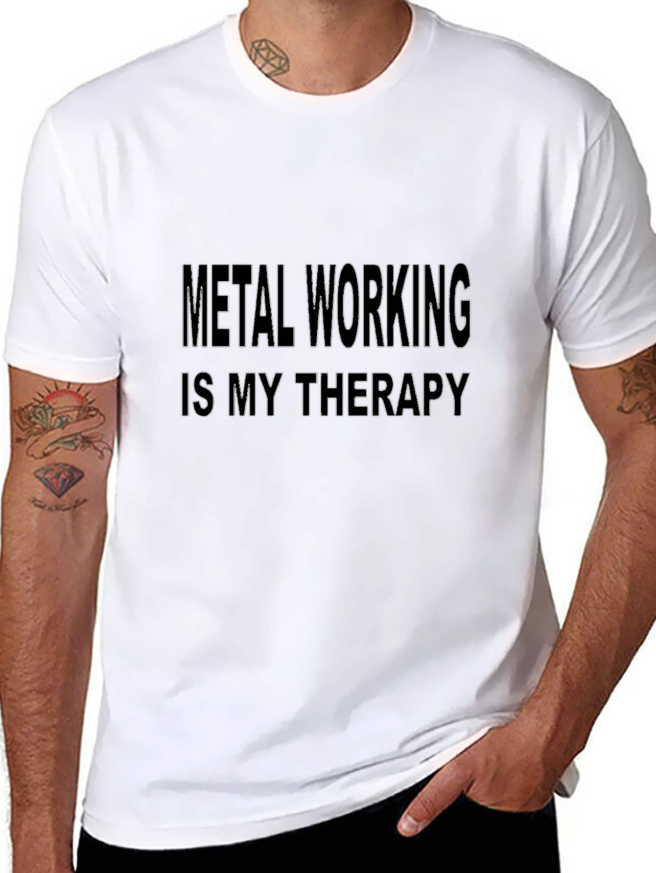 Metal Working Therapy T-Shirt - Black