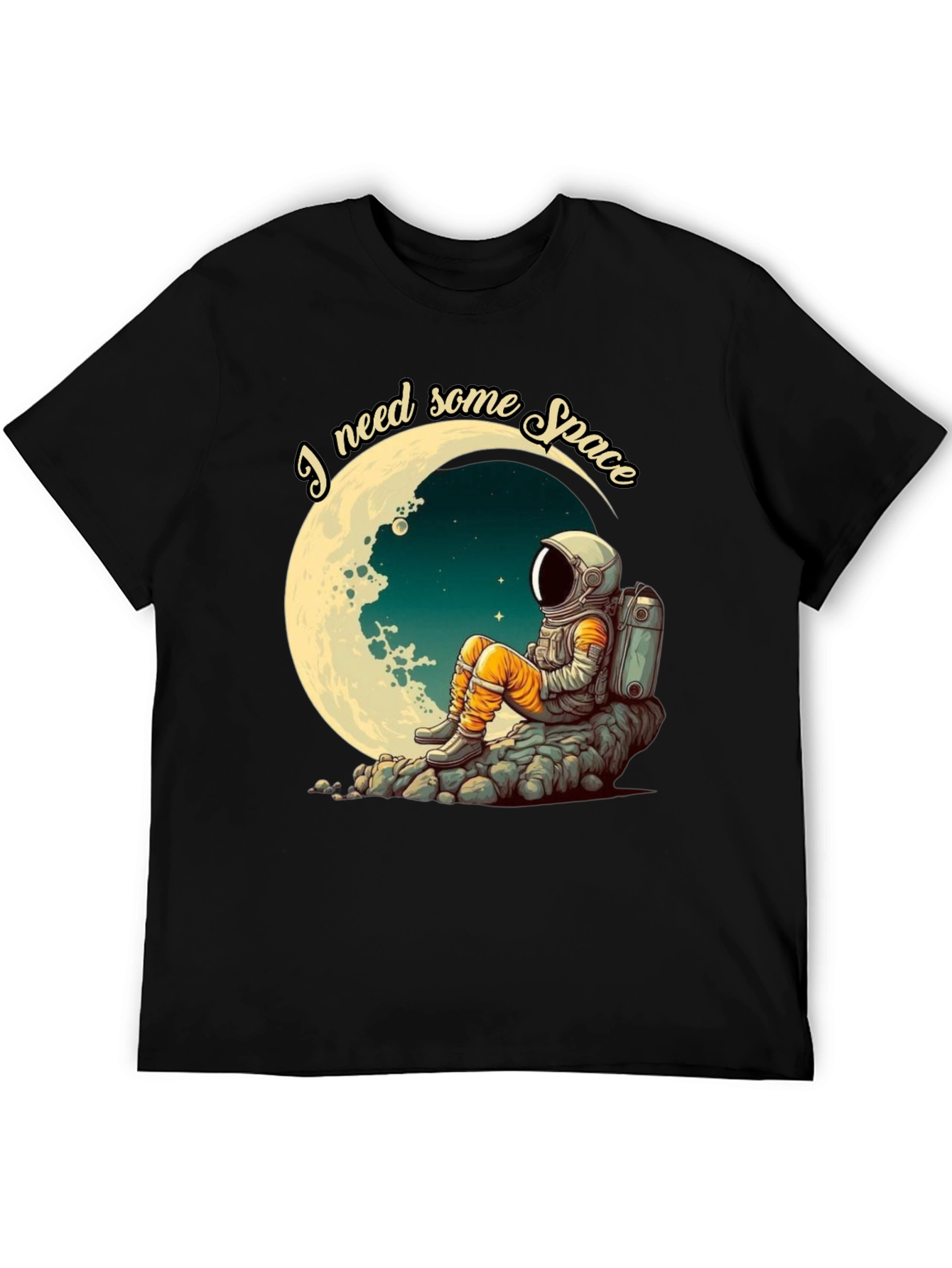 I Need Space T-Shirt - Astronaut Moon Design