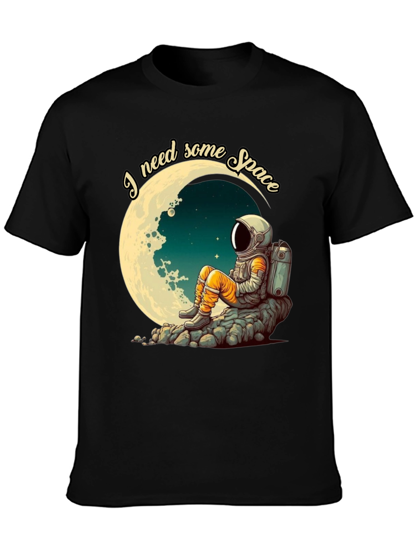 I Need Space T-Shirt - Astronaut Moon Design