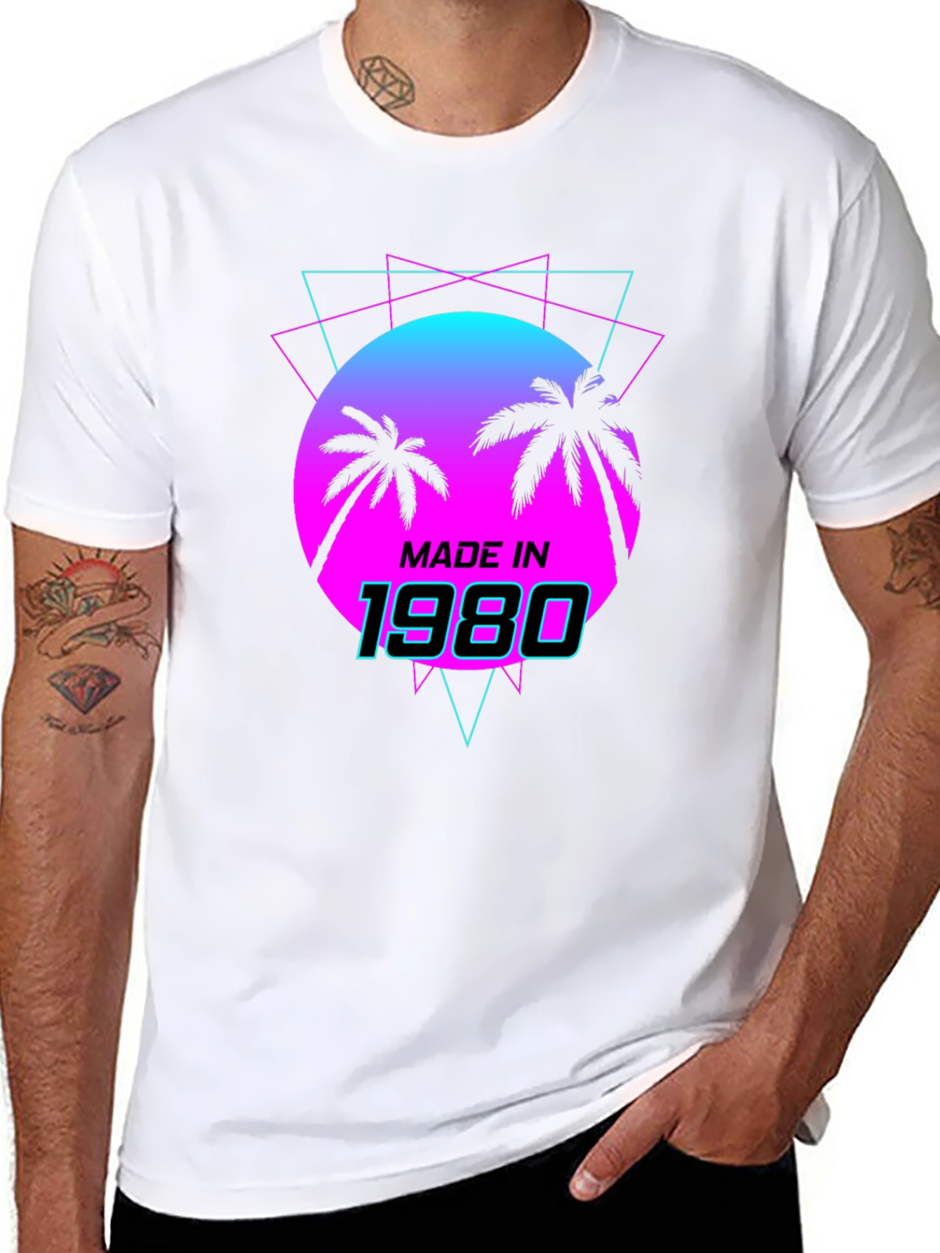 Retro Made in 1980 Graphic T-Shirt