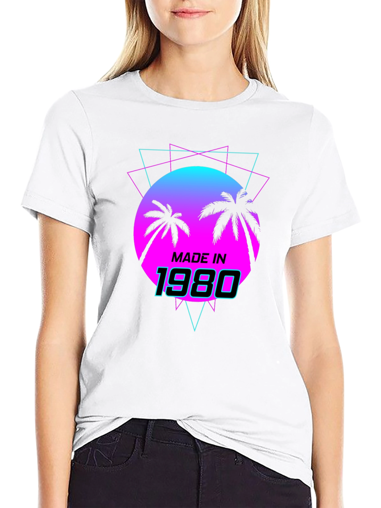 Retro Made in 1980 Graphic T-Shirt