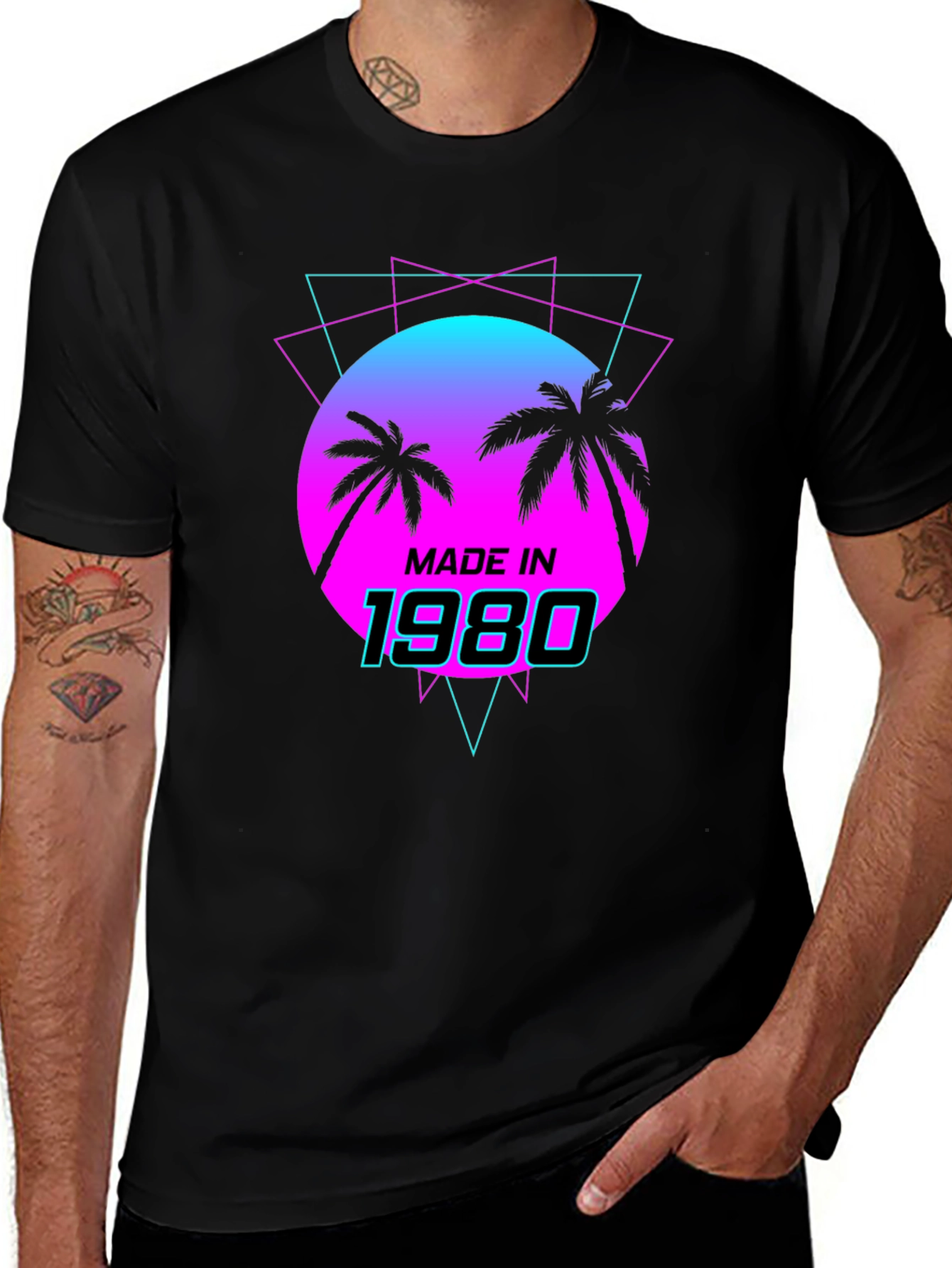 Retro Made in 1980 Graphic T-Shirt