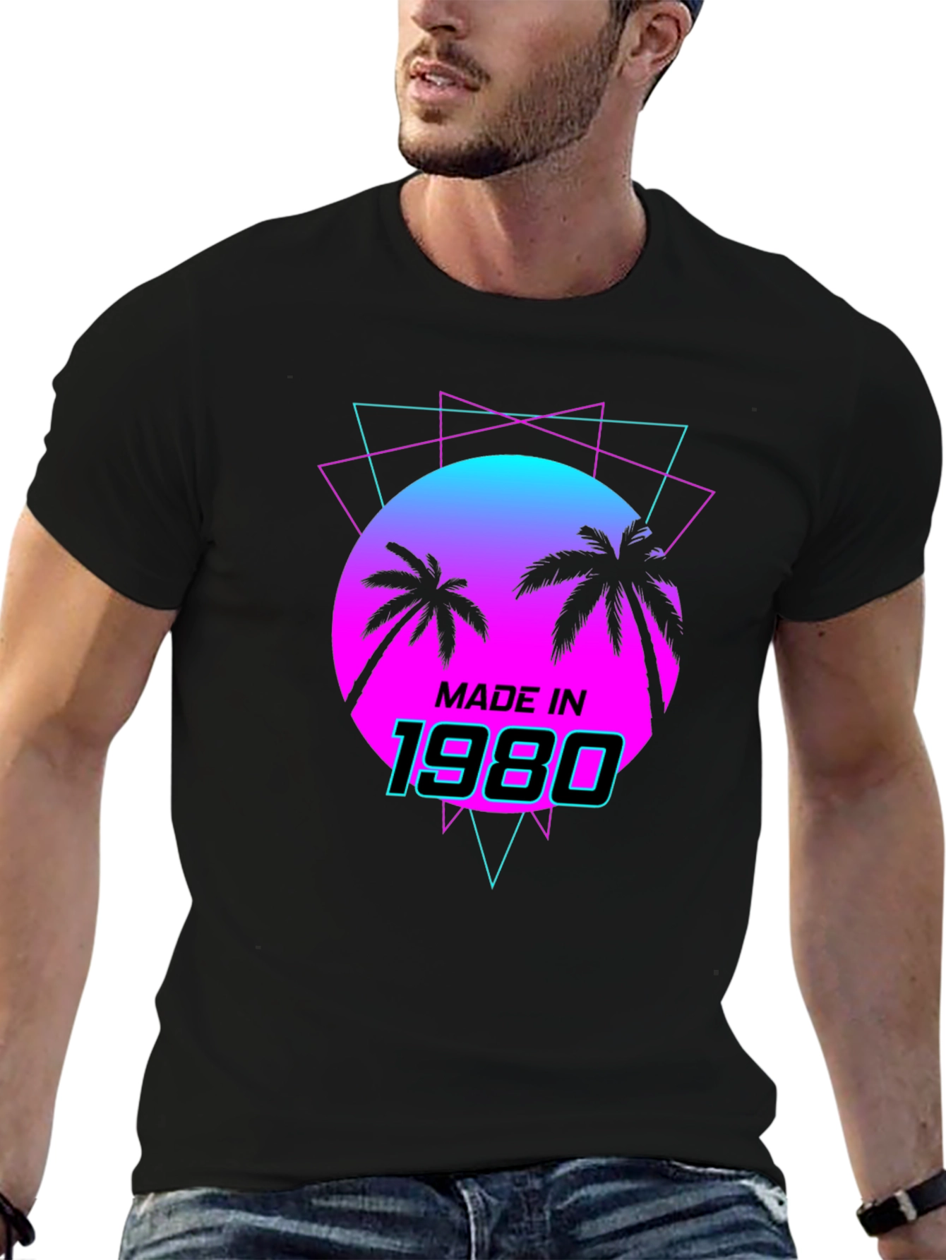 Retro Made in 1980 Graphic T-Shirt