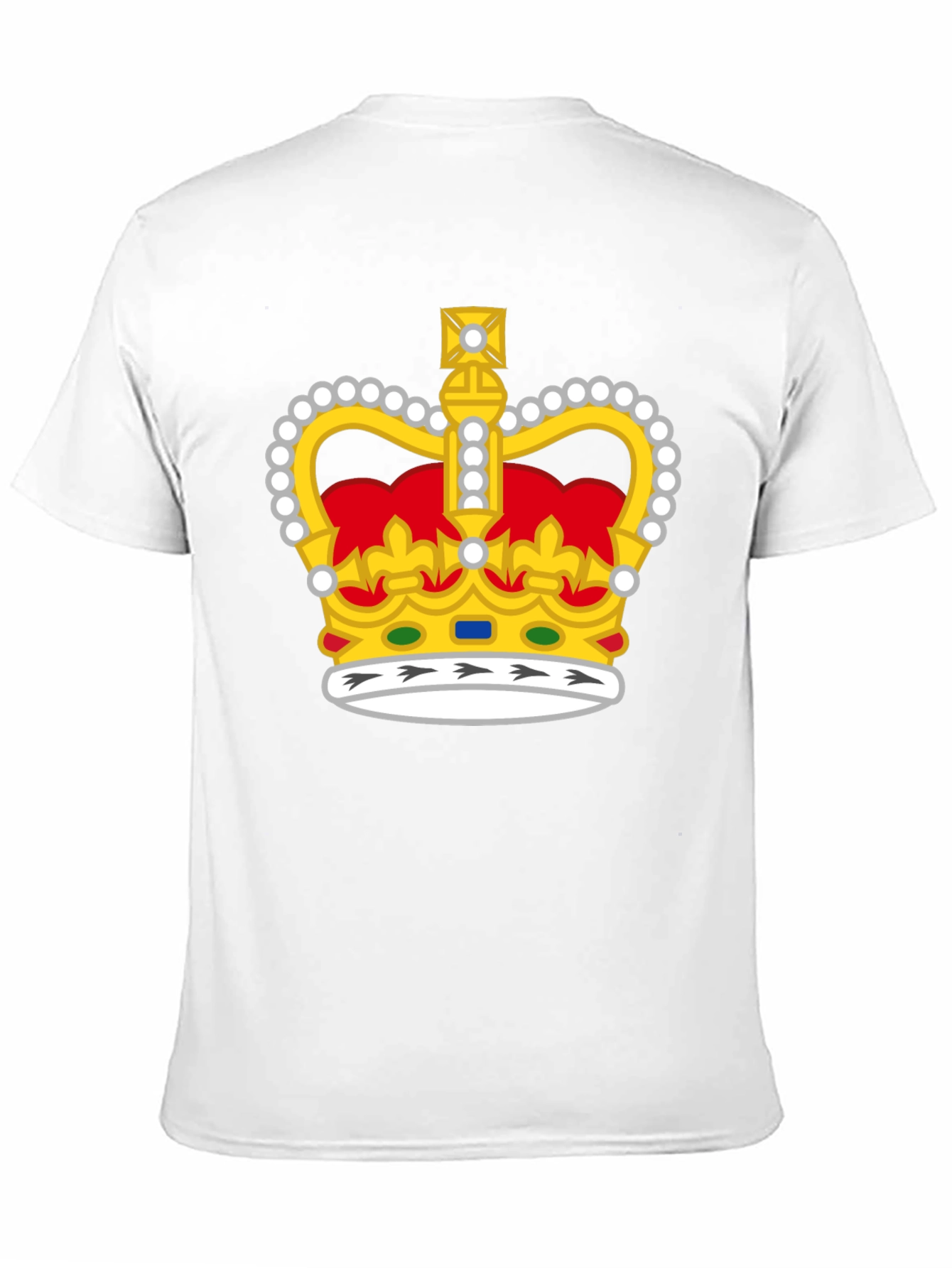 Regal Crown Graphic T-Shirt - Black Cotton Tee