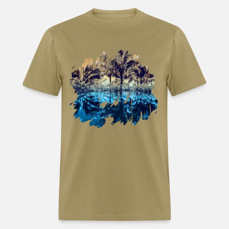 Abstract paradise palm trees on the beach summer g