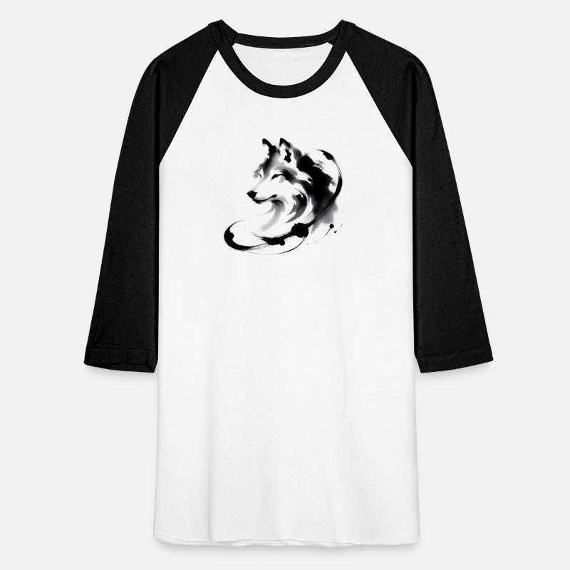 Abstract Wolf Japanese Ink Art