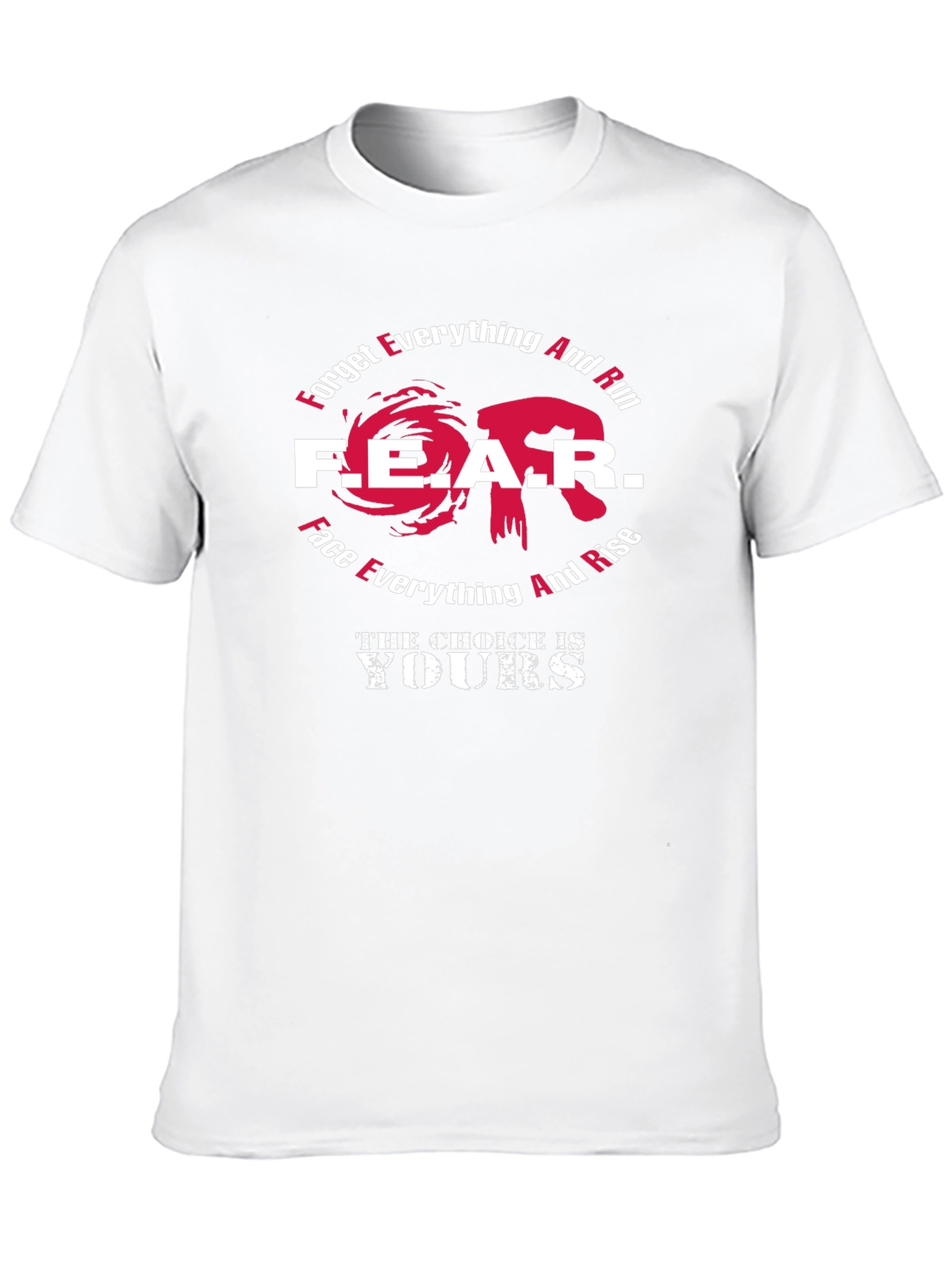 Fear Choice Graphic Tee - Motivational T-Shirt
