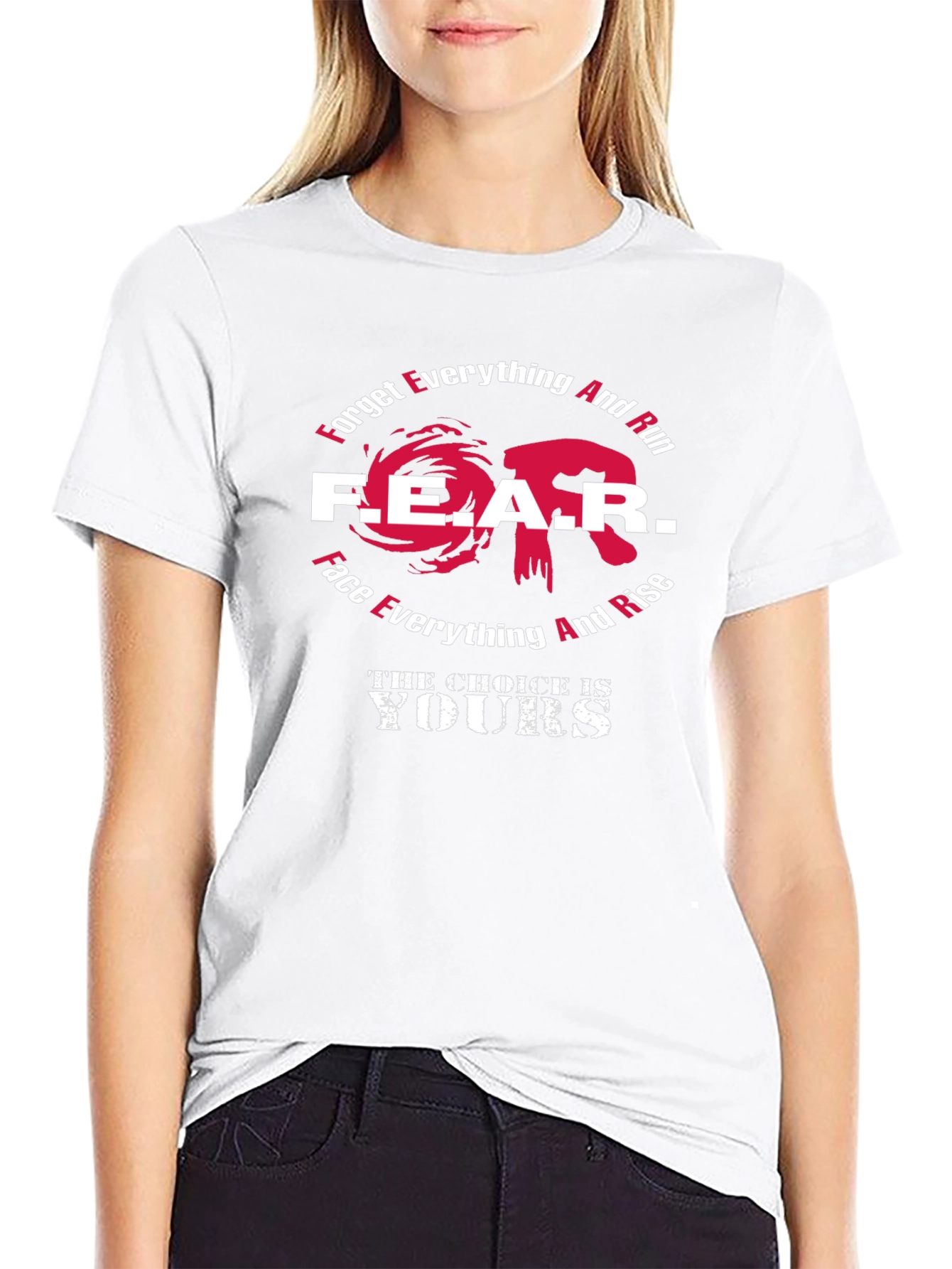 Fear Choice Graphic Tee - Motivational T-Shirt