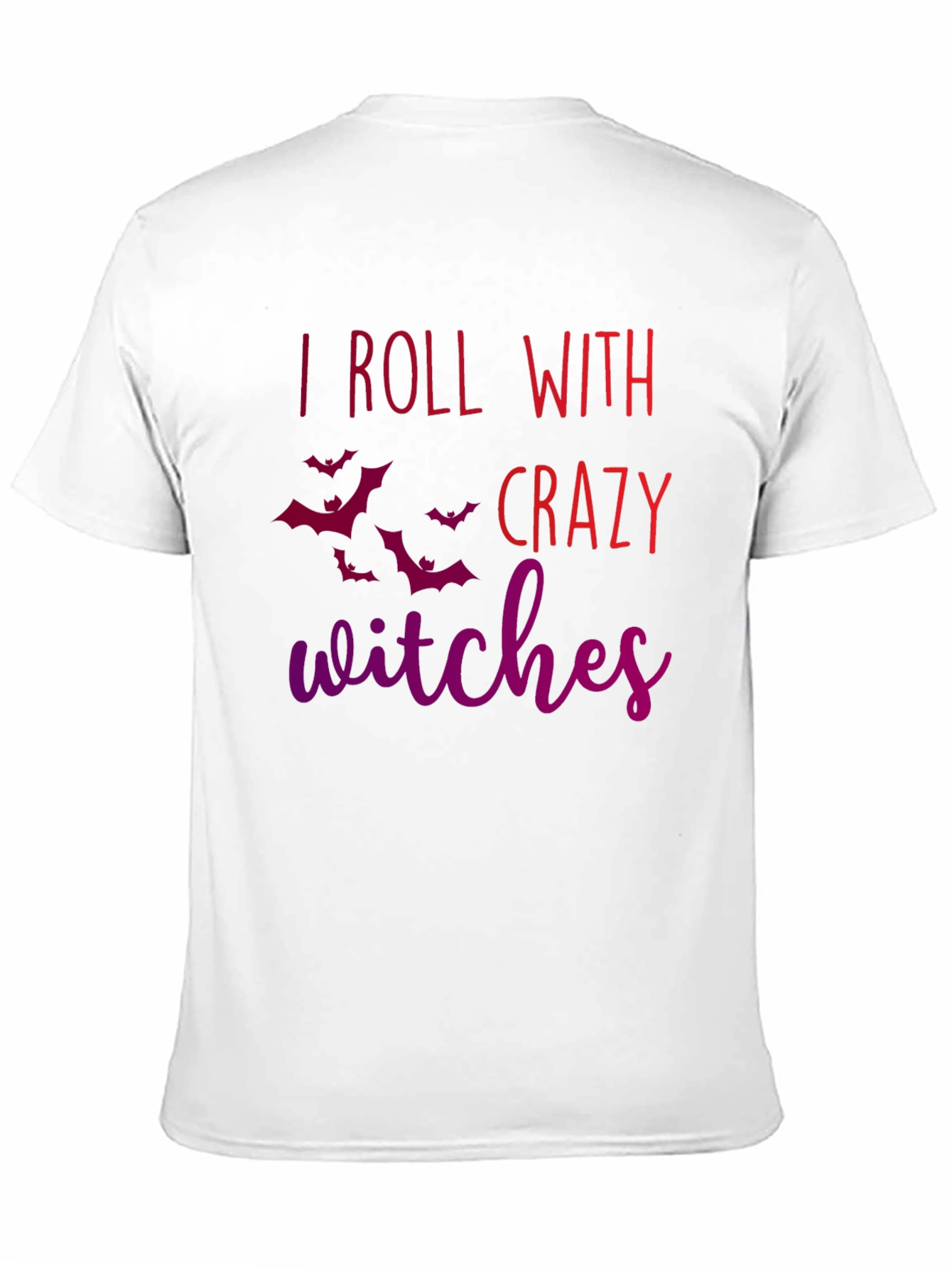 I Roll With Crazy Witches Halloween Tee