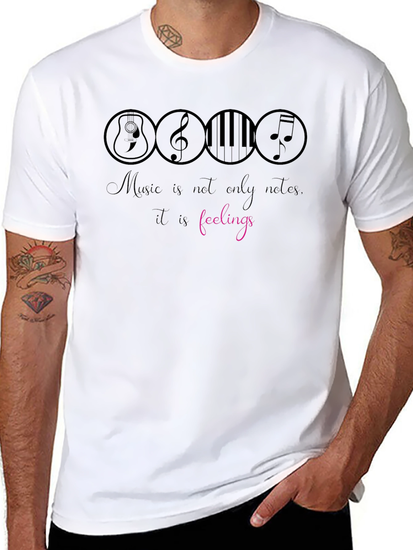Music Feelings Graphic T-Shirt