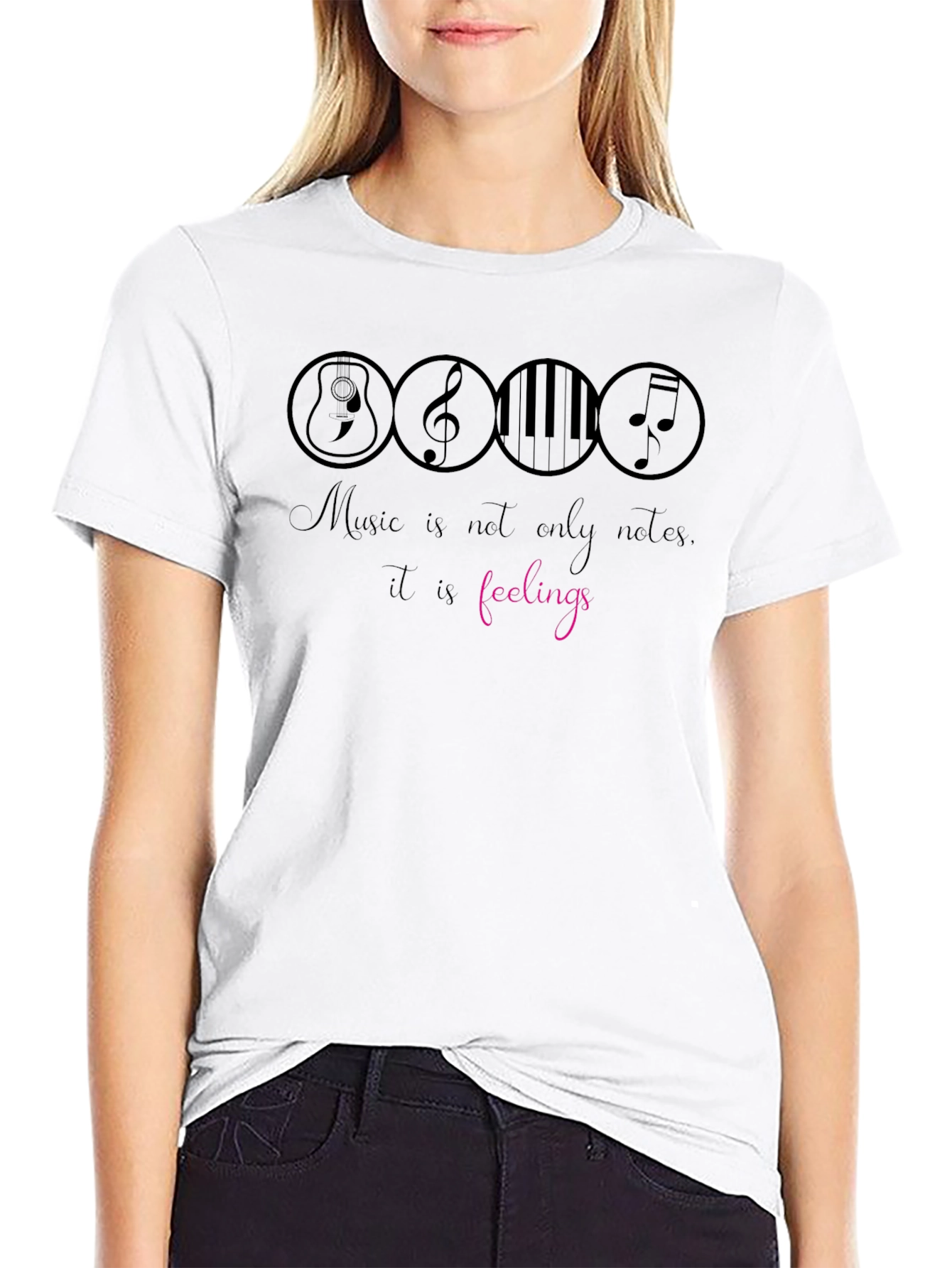 Music Feelings Graphic T-Shirt
