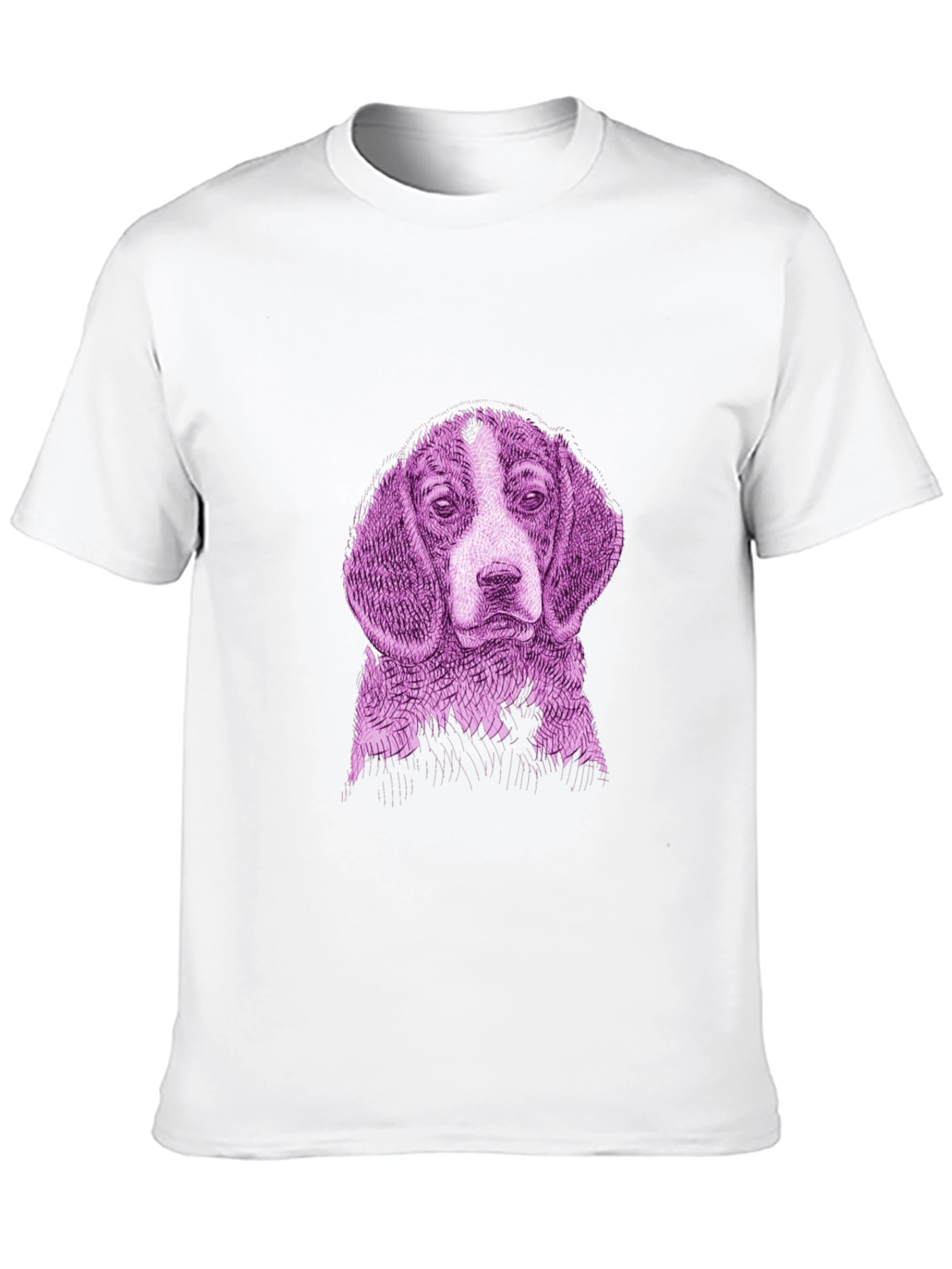Dog Graphic Print Black Tee