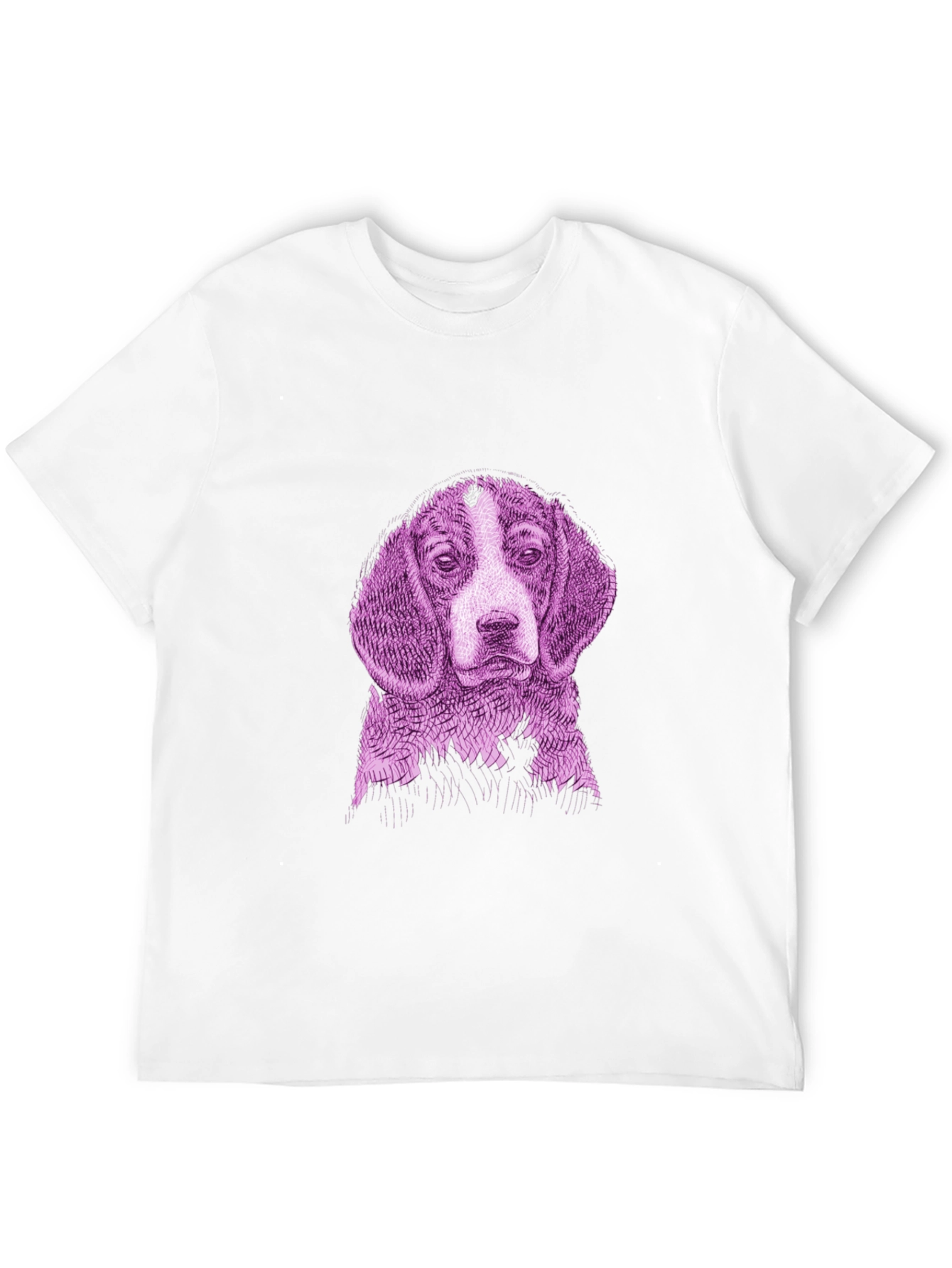 Dog Graphic Print Black Tee