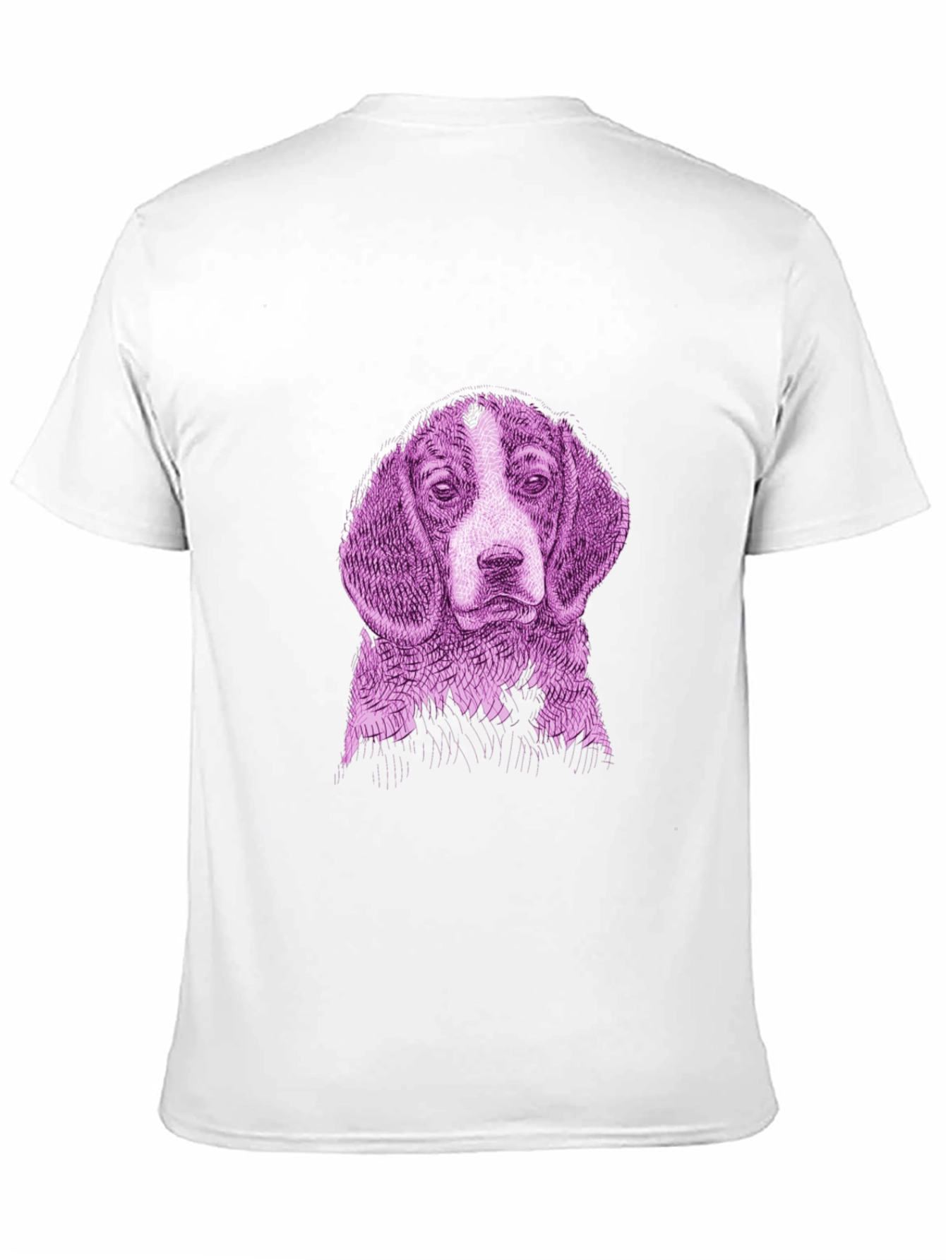 Dog Graphic Print Black Tee
