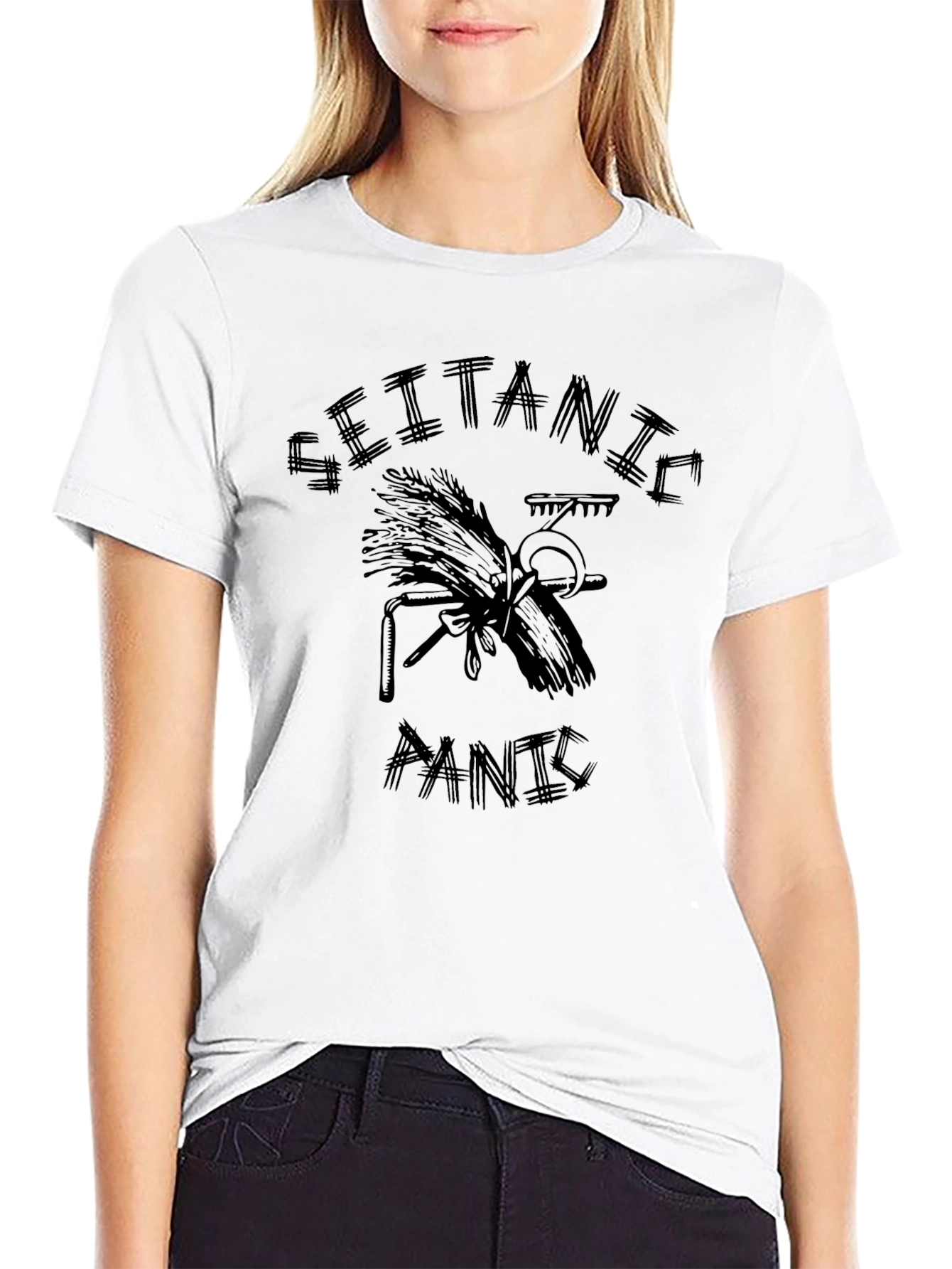 Seitanic Panic T-Shirt - Vegan Humor Tee