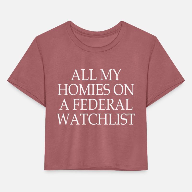 all my homies on a federal watchlist