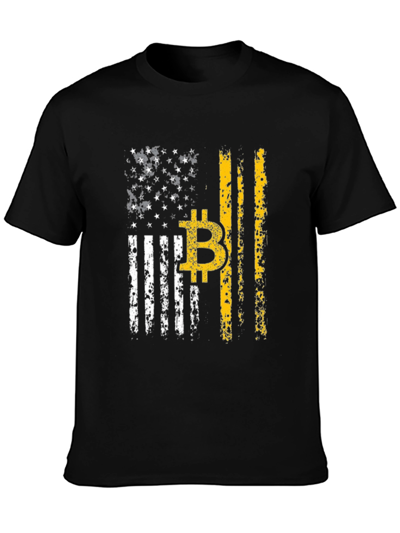 Bitcoin American Flag T-Shirt - Crypto Patriot Style