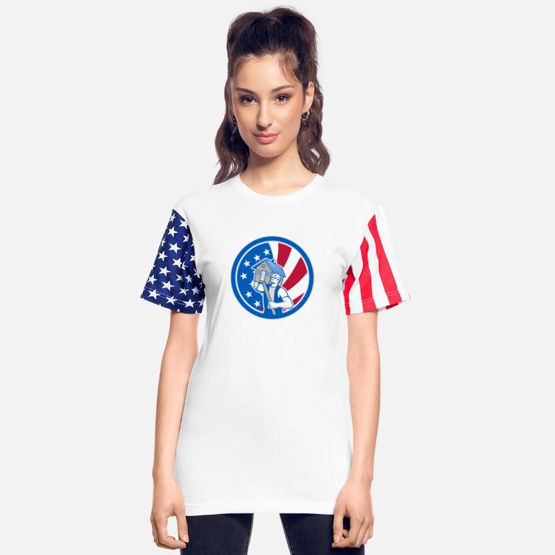 American Builder Carrying House With Spirit Level