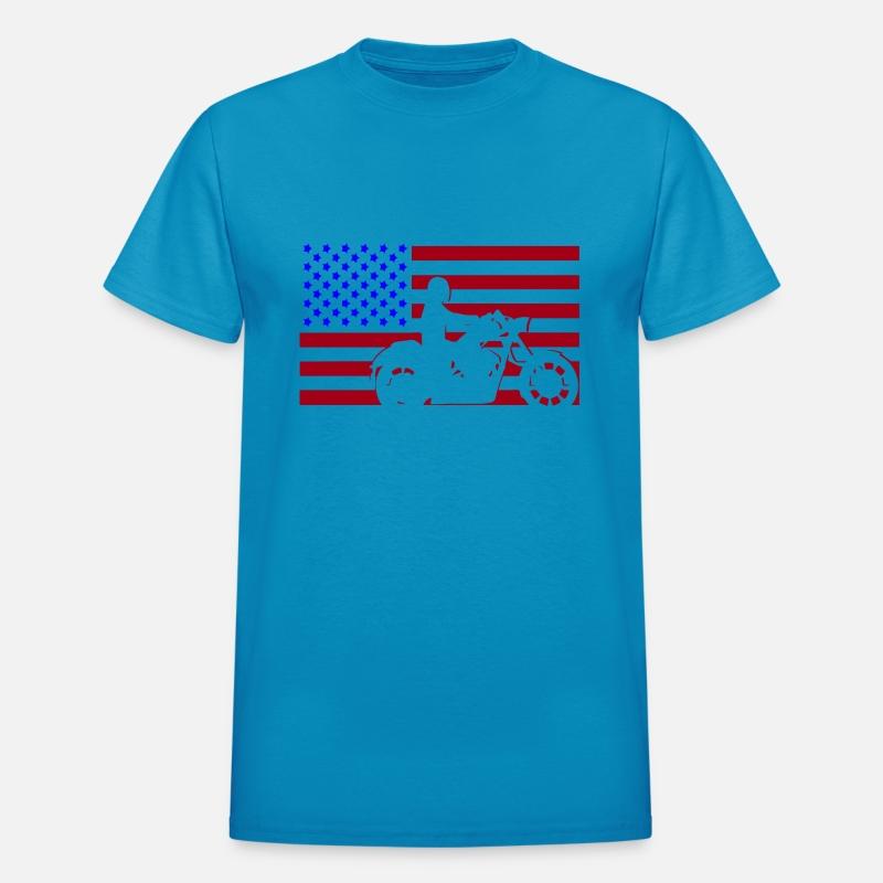 American Flag Biker Motorcycle