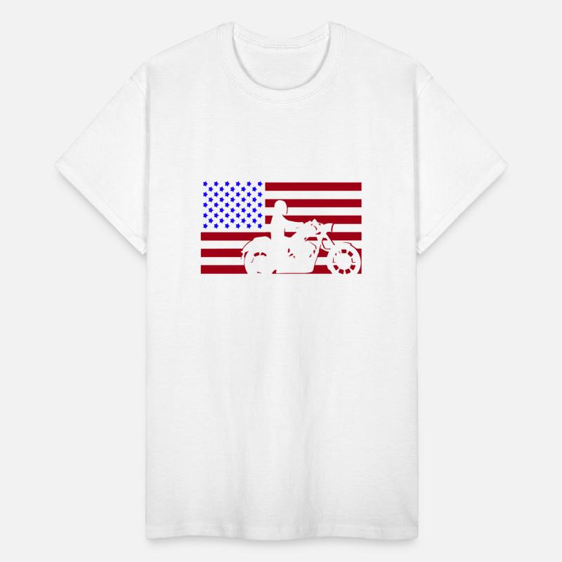 American Flag Biker Motorcycle