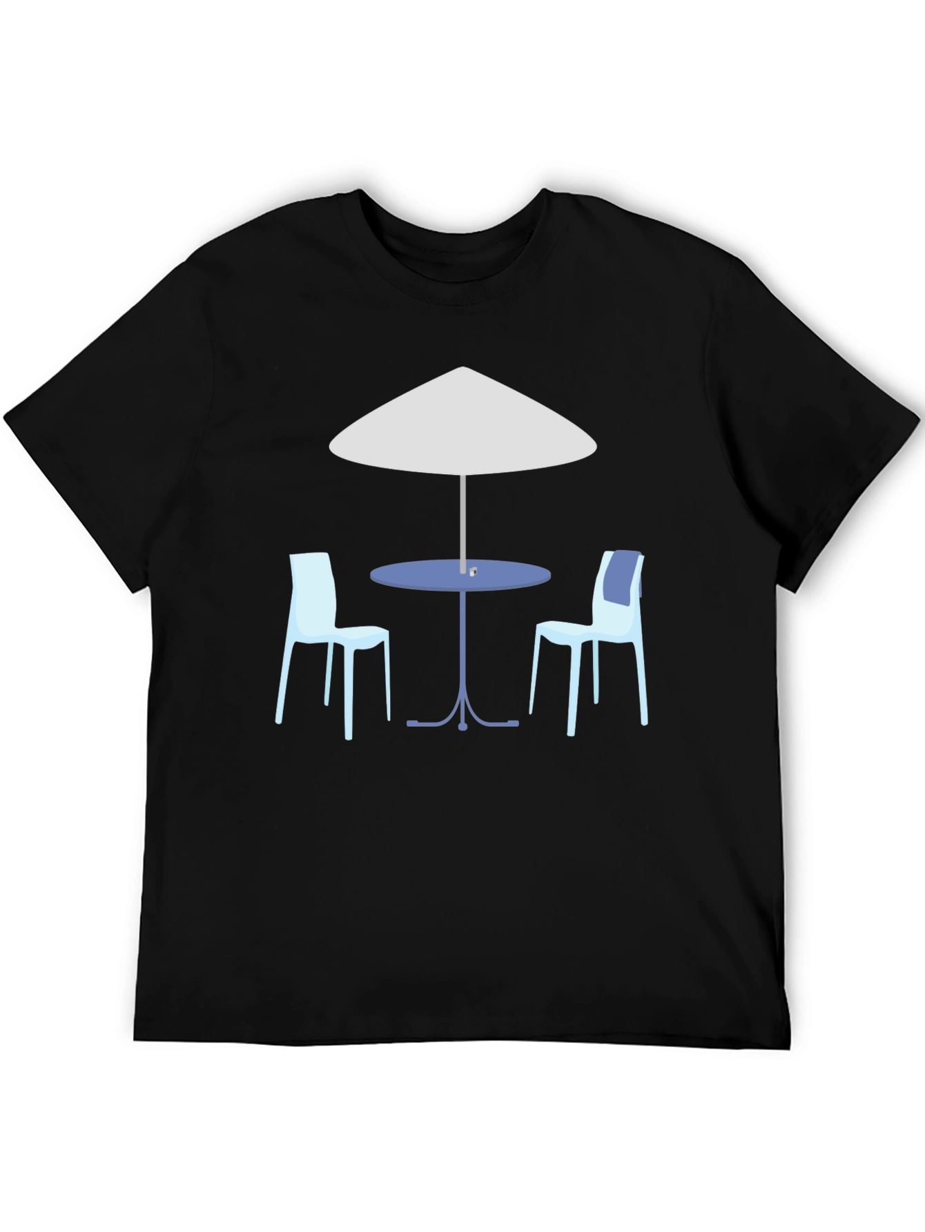 Cafe Scene Graphic T-Shirt