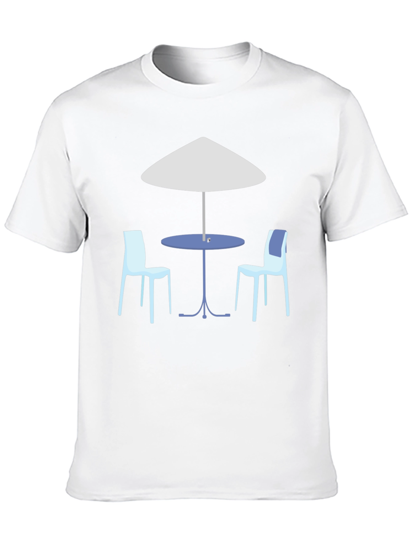 Cafe Scene Graphic T-Shirt