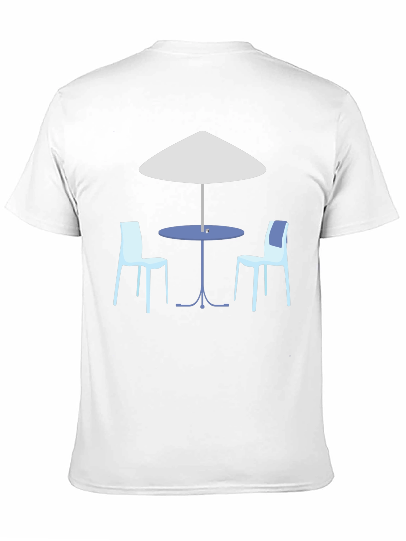 Cafe Scene Graphic T-Shirt