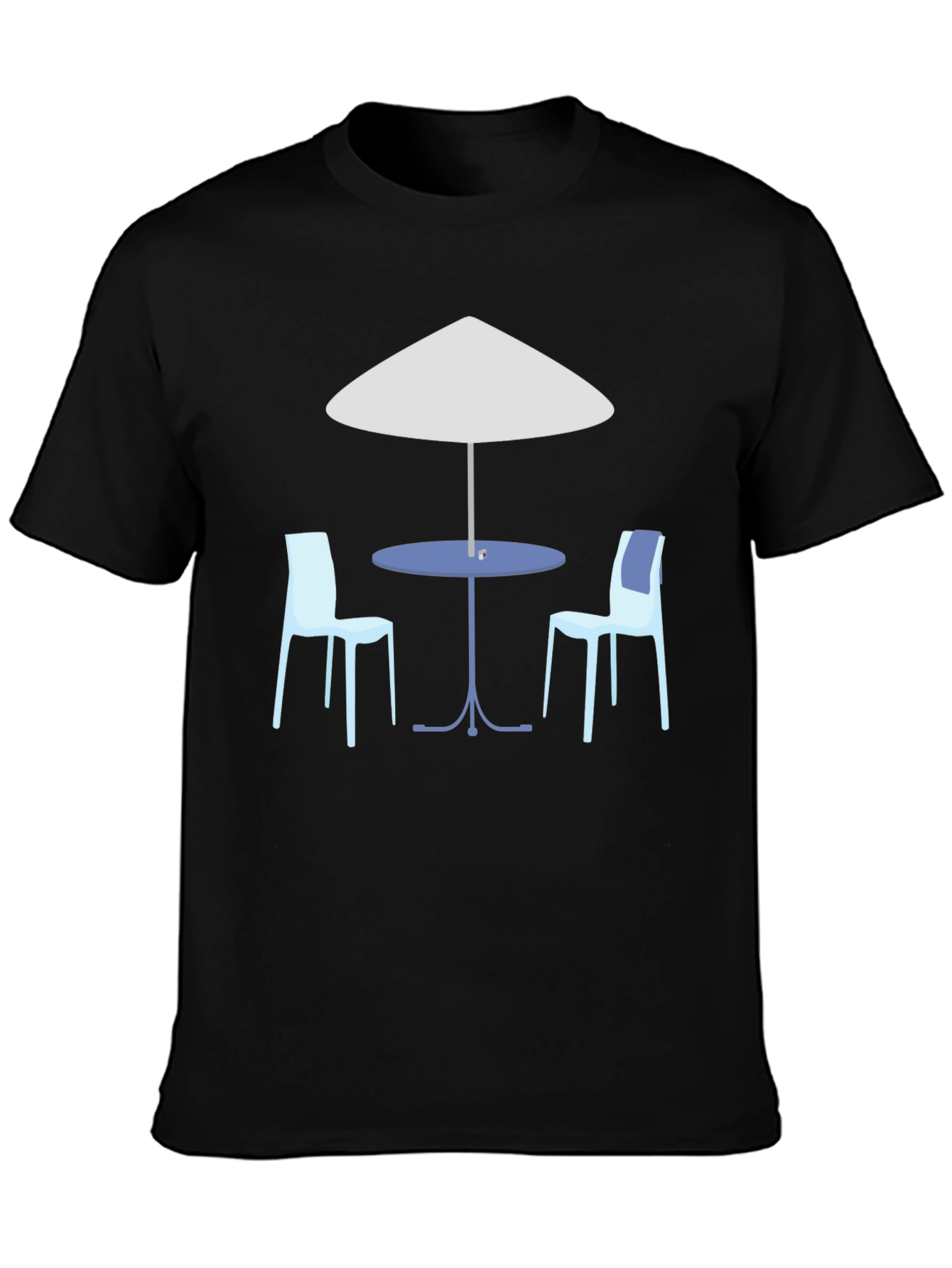 Cafe Scene Graphic T-Shirt