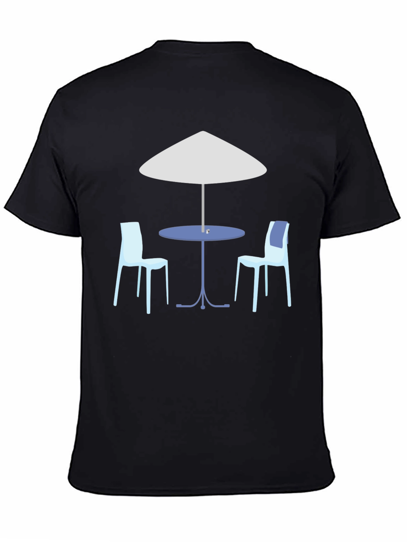 Cafe Scene Graphic T-Shirt