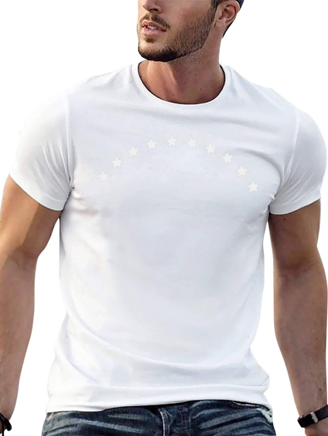 Arc of Stars Graphic Black T-Shirt